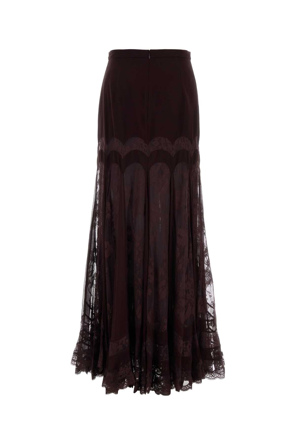 Zimmermann Women Plum Crepe Valiant Skirt ZIMMERMANN