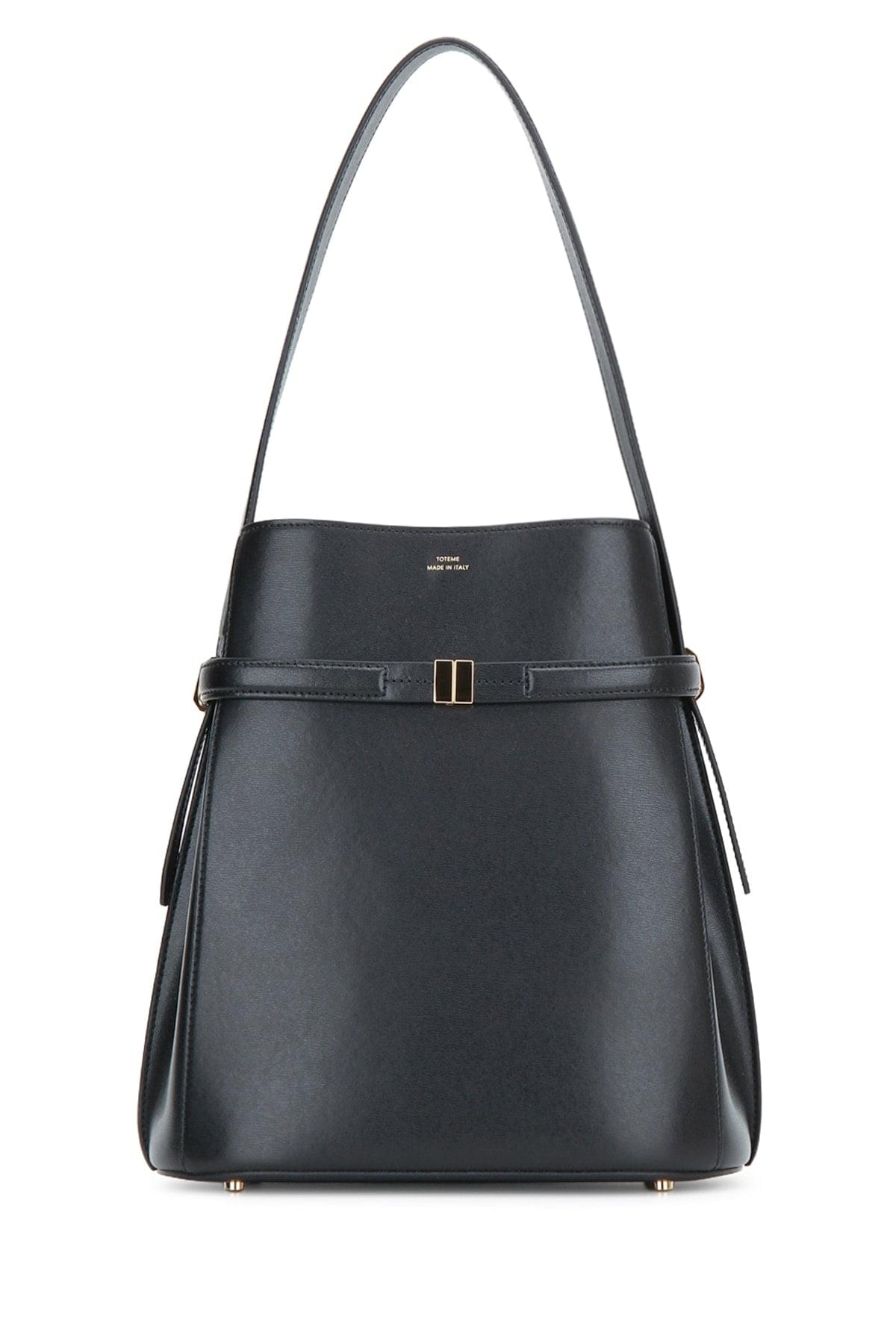 Toteme Women Belted Leather Bucket Bag TOTEME