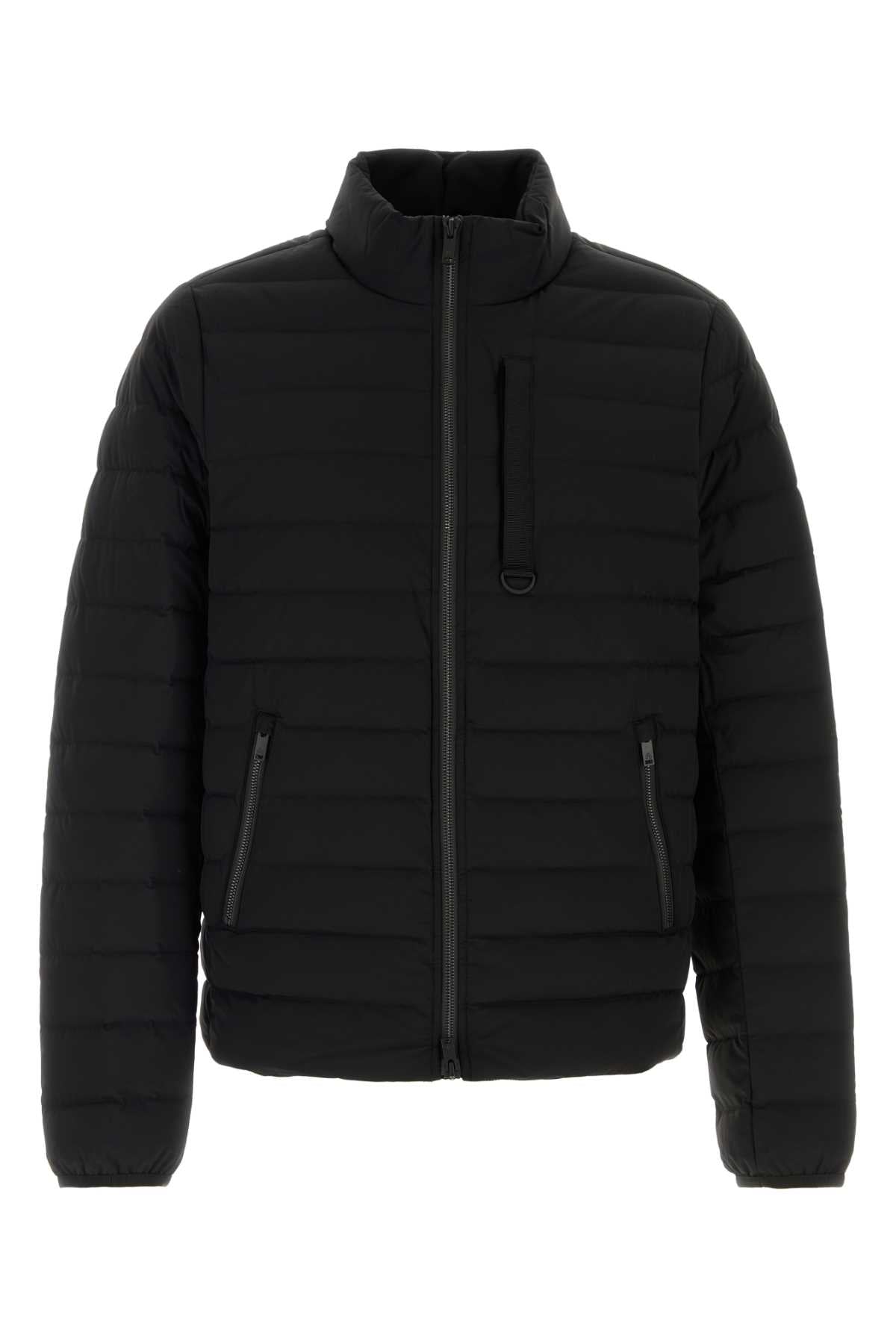 Moose Knuckles Men Black Stretch Nylon Down Jacket MOOSE KNUCKLES