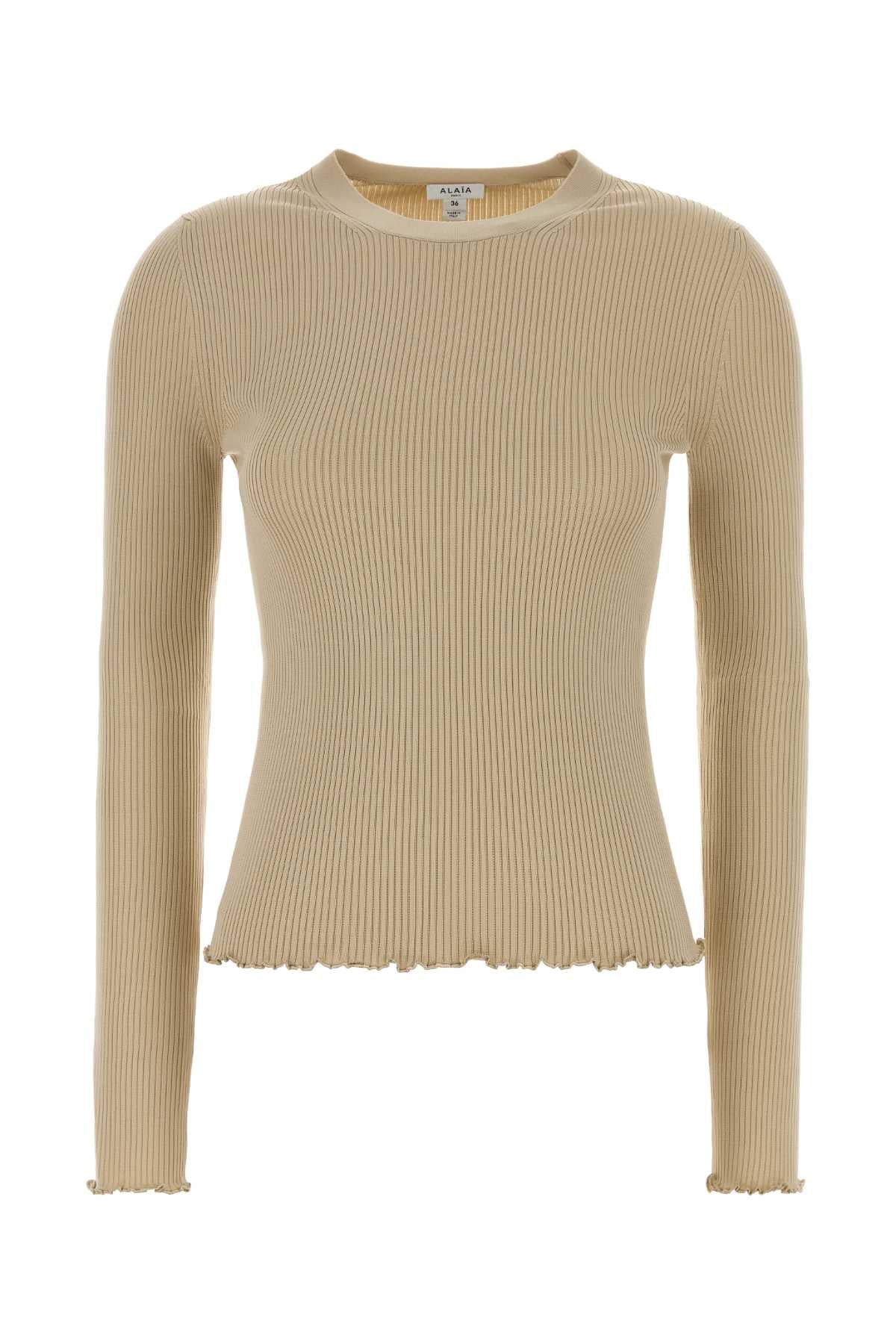Alaia Women Sand Knit Top ALAIA
