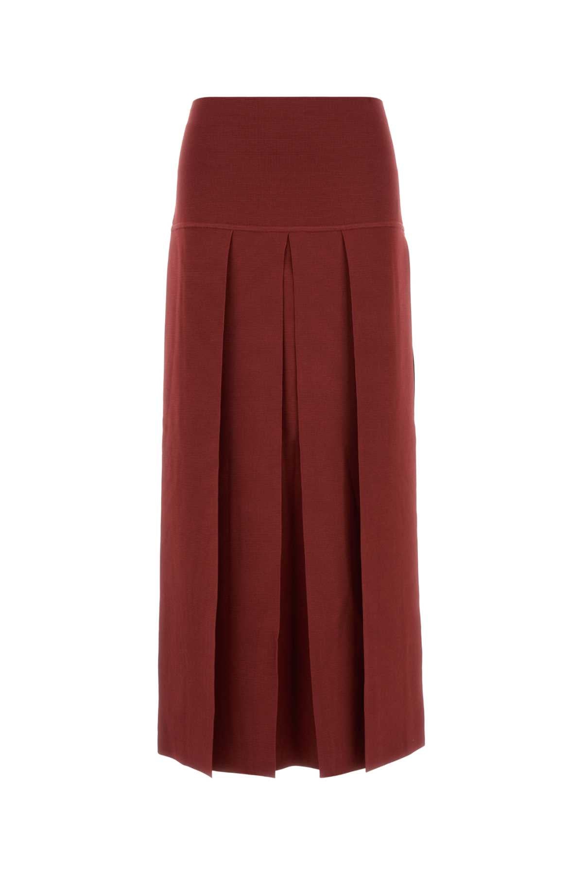 Alaia Women Tyrian Purple Stretch Viscose Blend Skirt ALAIA
