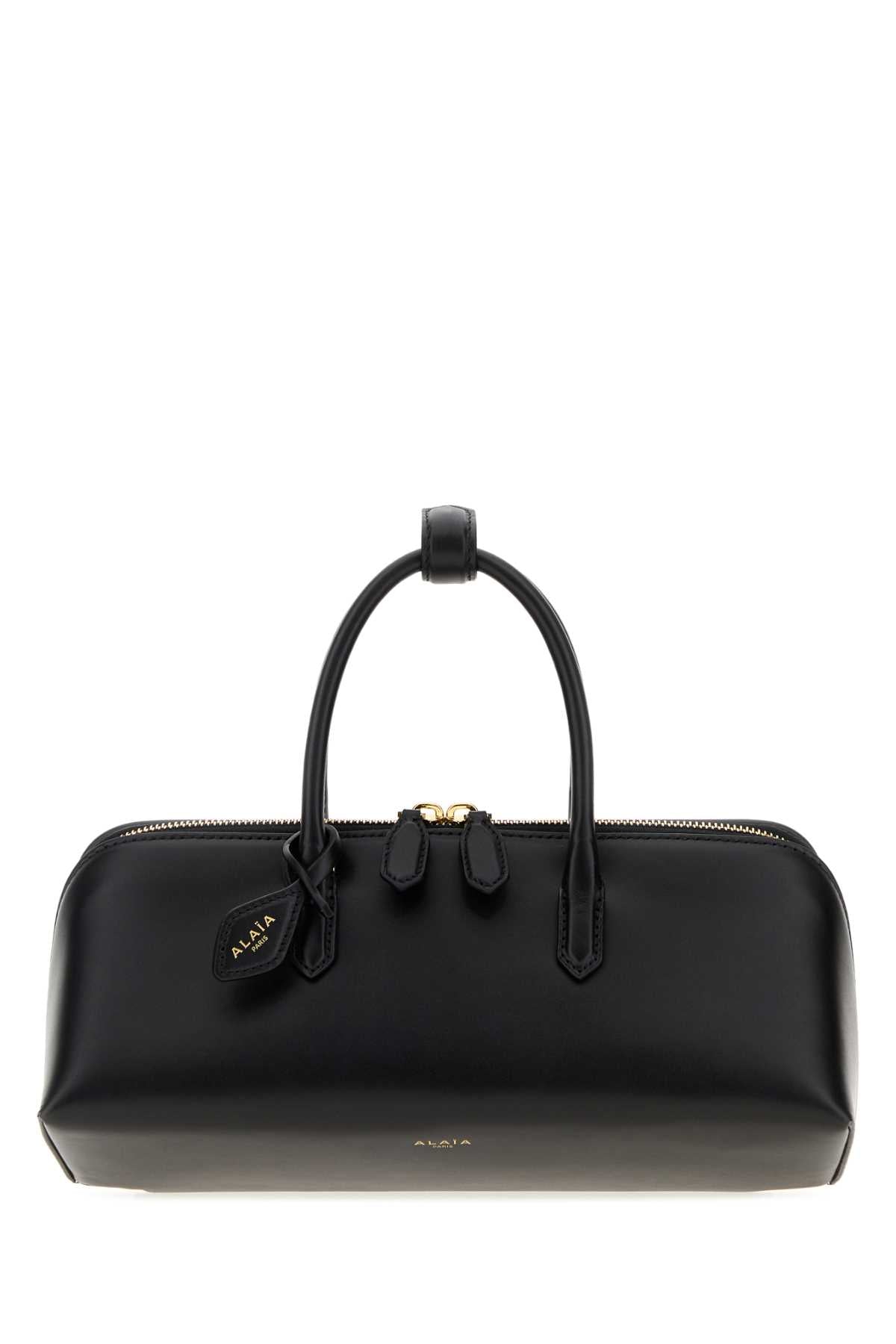 Alaia Women Black Leather Small Delta Handbag ALAIA