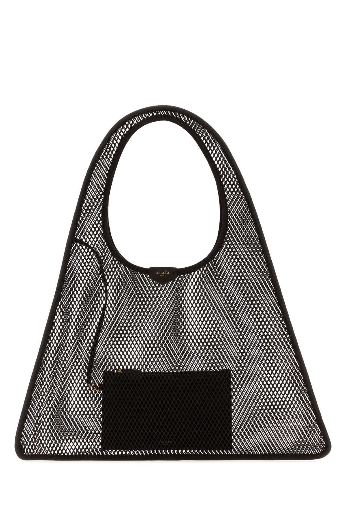 Alaia Women Dark Brown Mesh One Piece Shopping Bag ALAIA