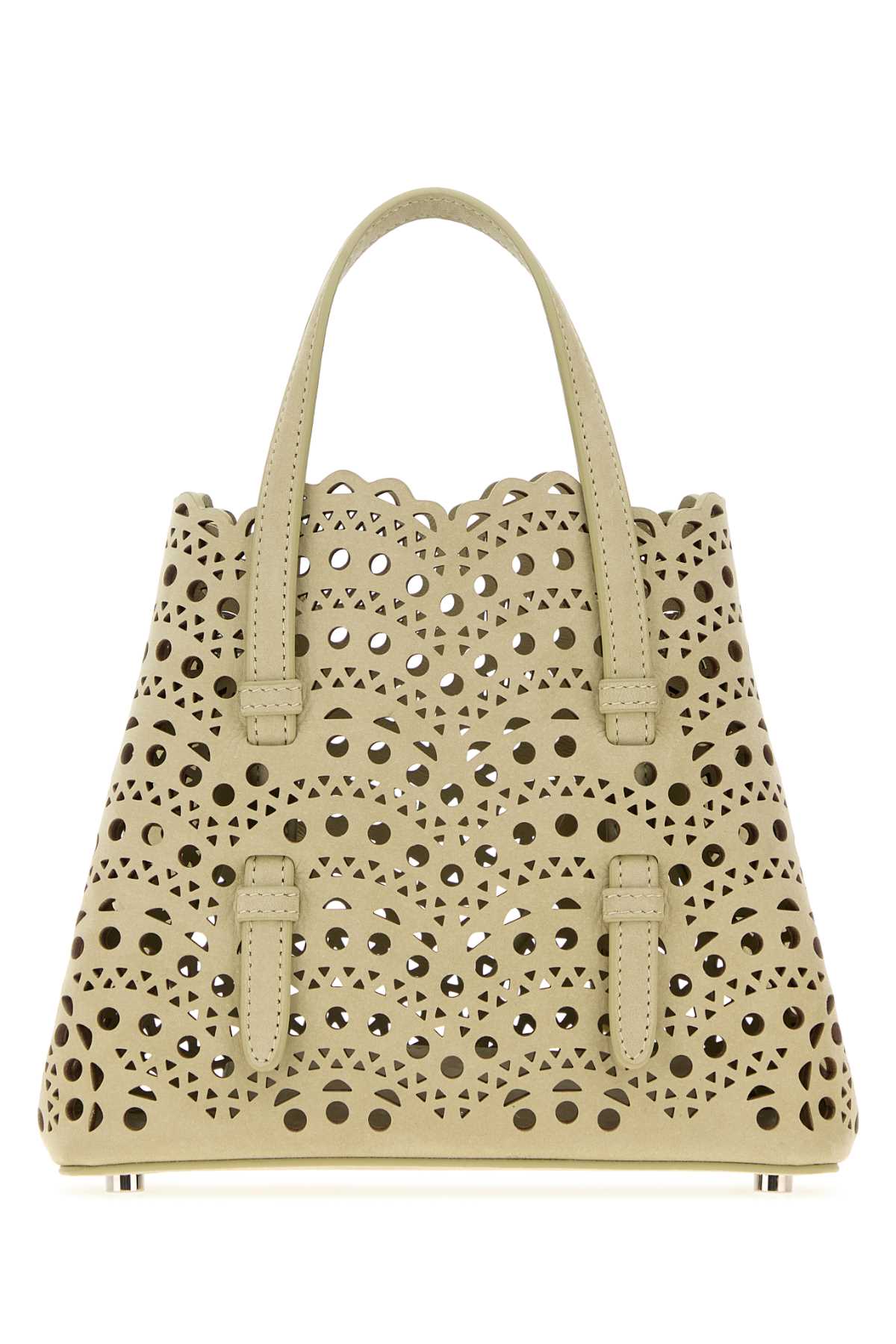 Alaia Women Sage Green Nubuck Mina 20 Handbag ALAIA