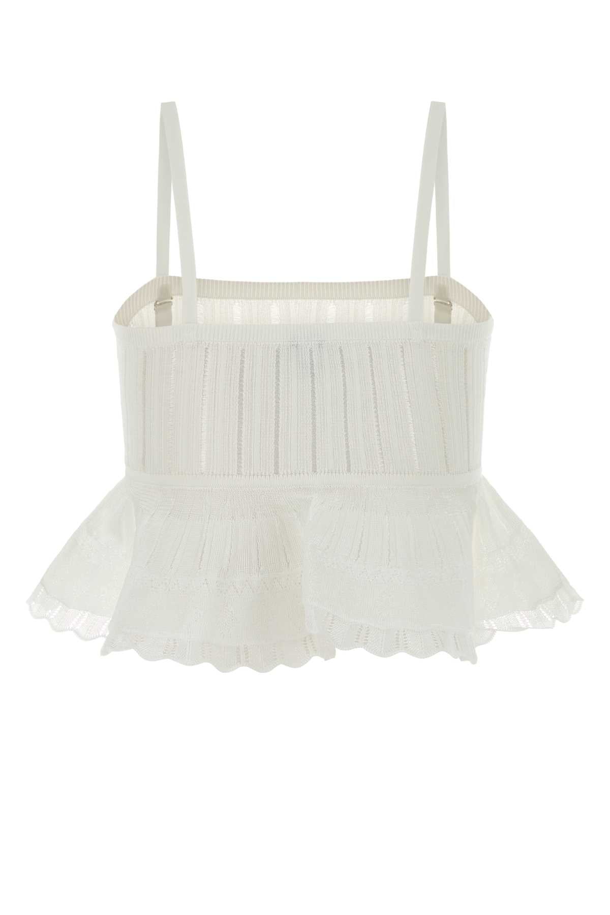 Alaia Women White Crinoline Top ALAIA
