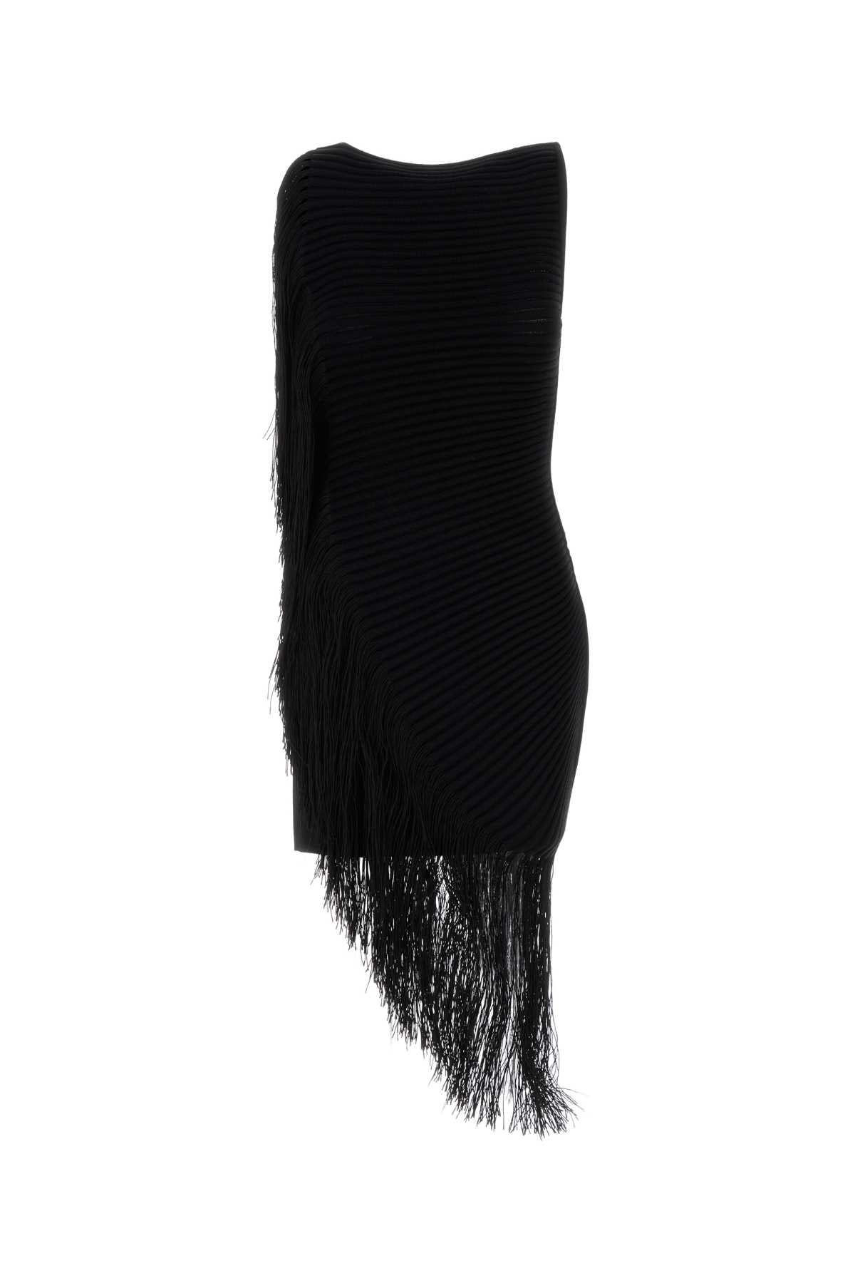 Alaia Women Black Stretch Viscosa Blend Dress ALAIA