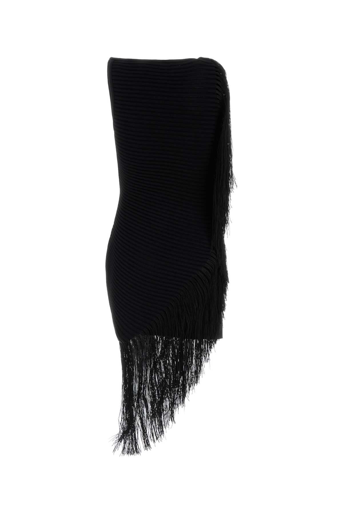 Alaia Women Black Stretch Viscosa Blend Dress ALAIA