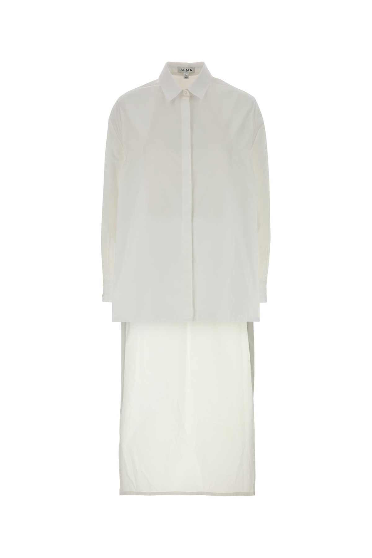 Alaia Women White Poplin Shirt ALAIA
