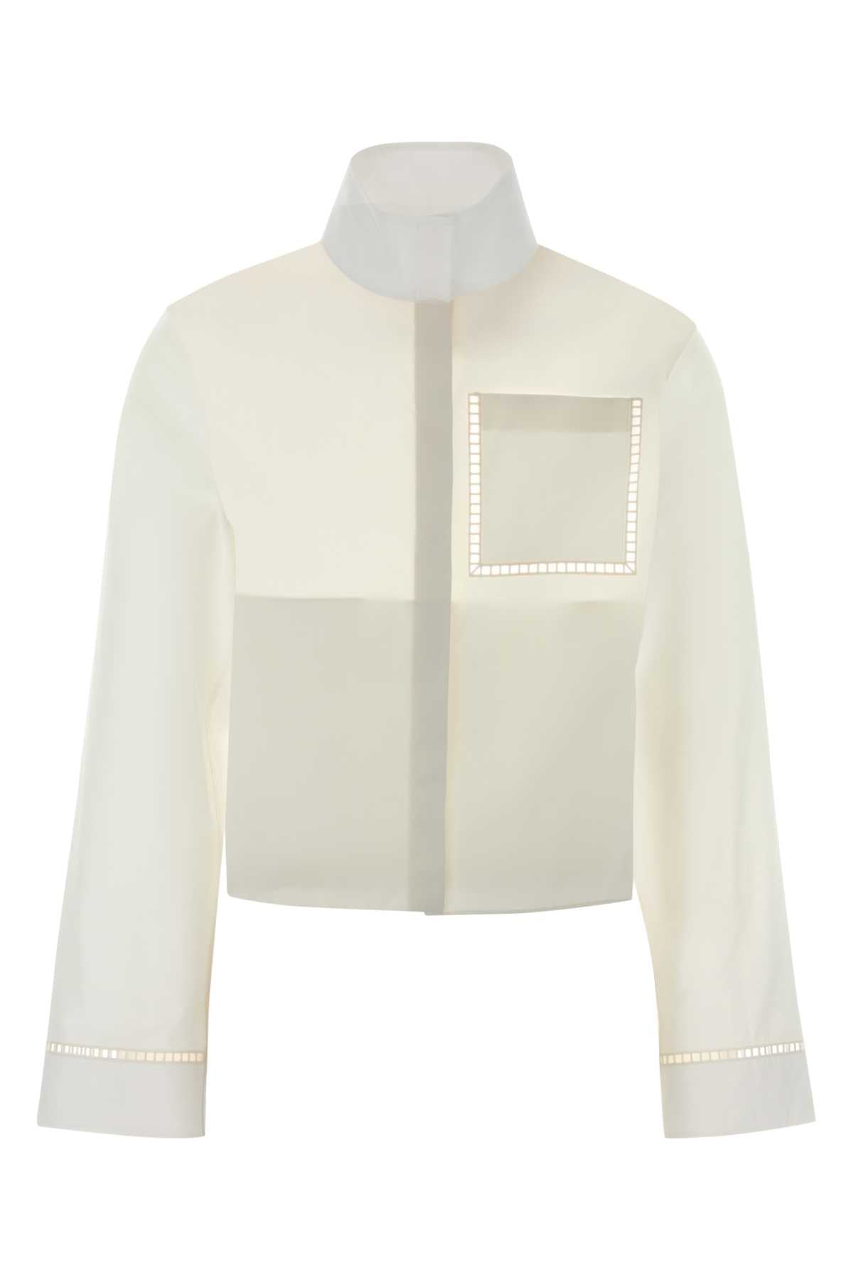 Alaia Women White Poplin Shirt ALAIA