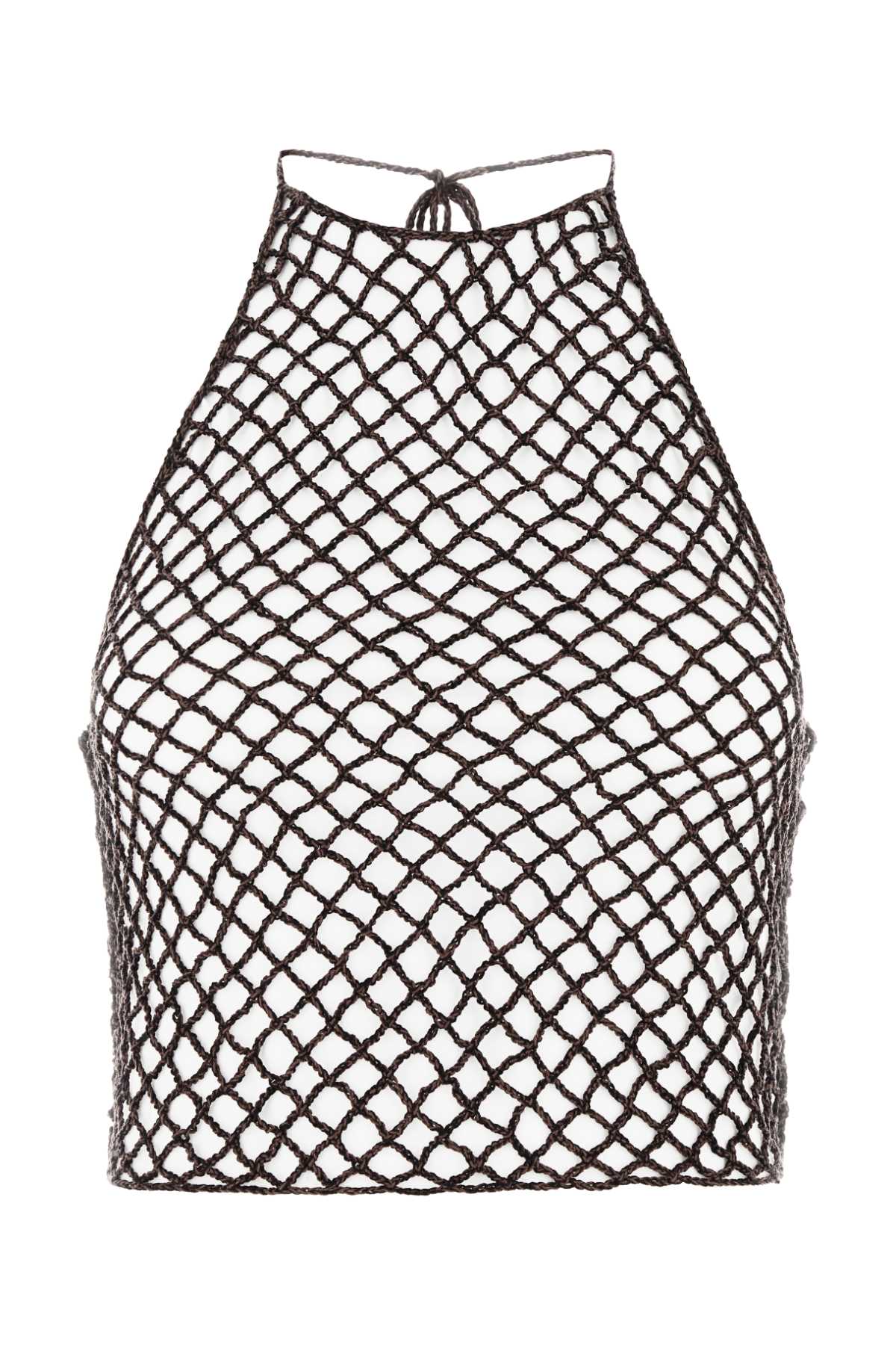 Alaia Women Two-Tone Crochet Top ALAIA