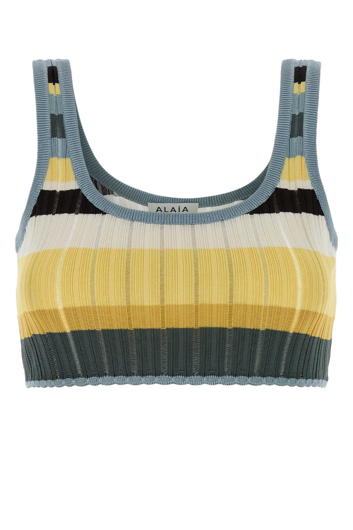 Alaia Women Embroidered Stretch Viscose Blend Tank Top ALAIA