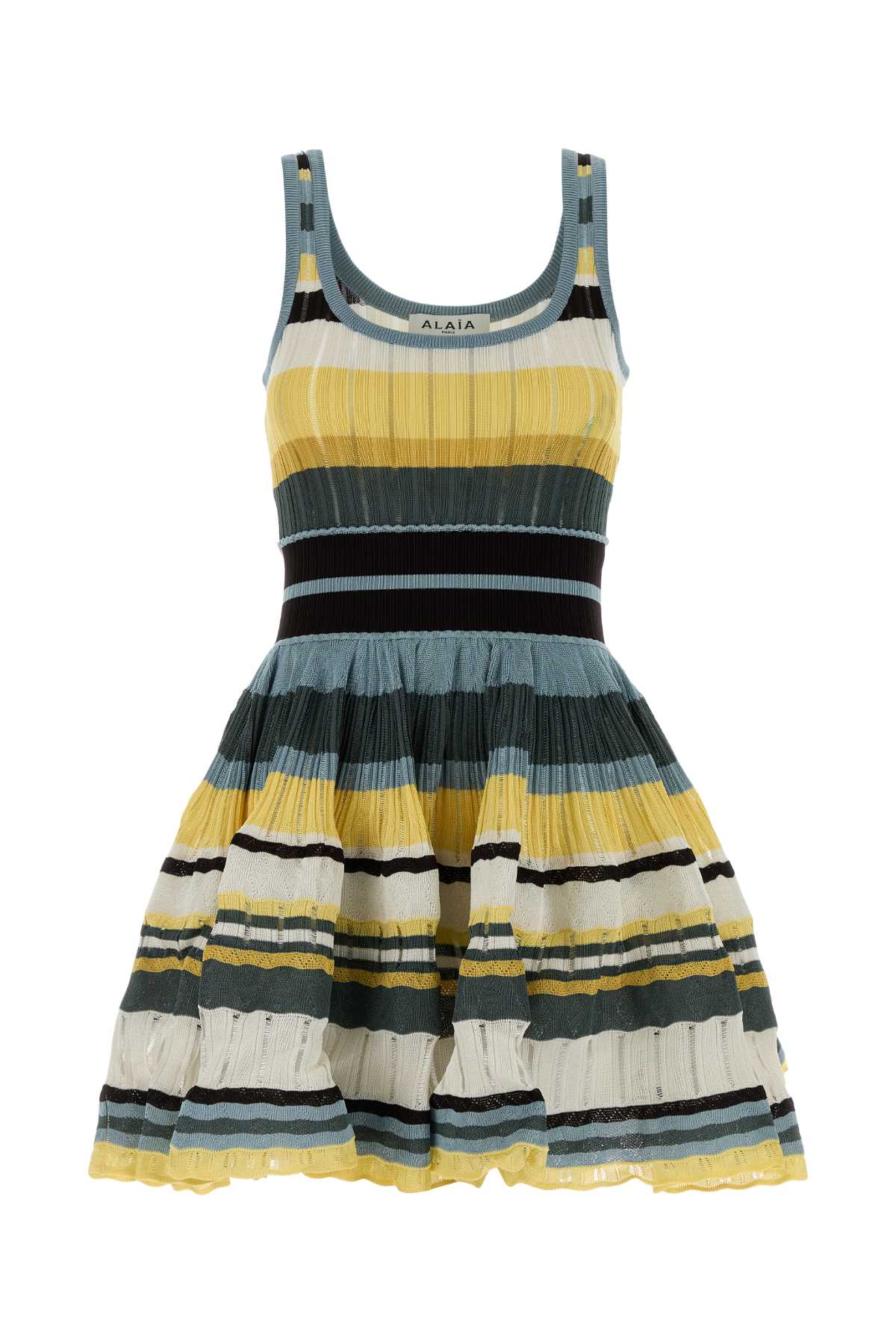 Alaia Women Embroidered Viscose Mini Dress ALAIA