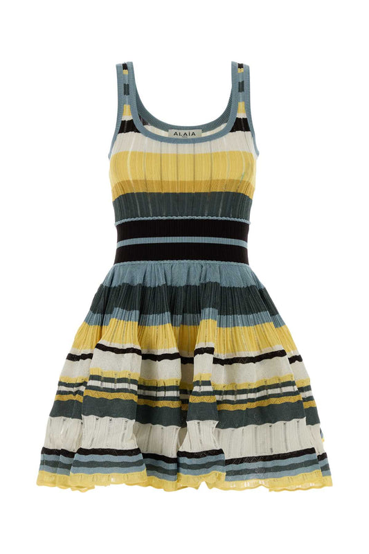 Alaia Women Embroidered Viscose Mini Dress