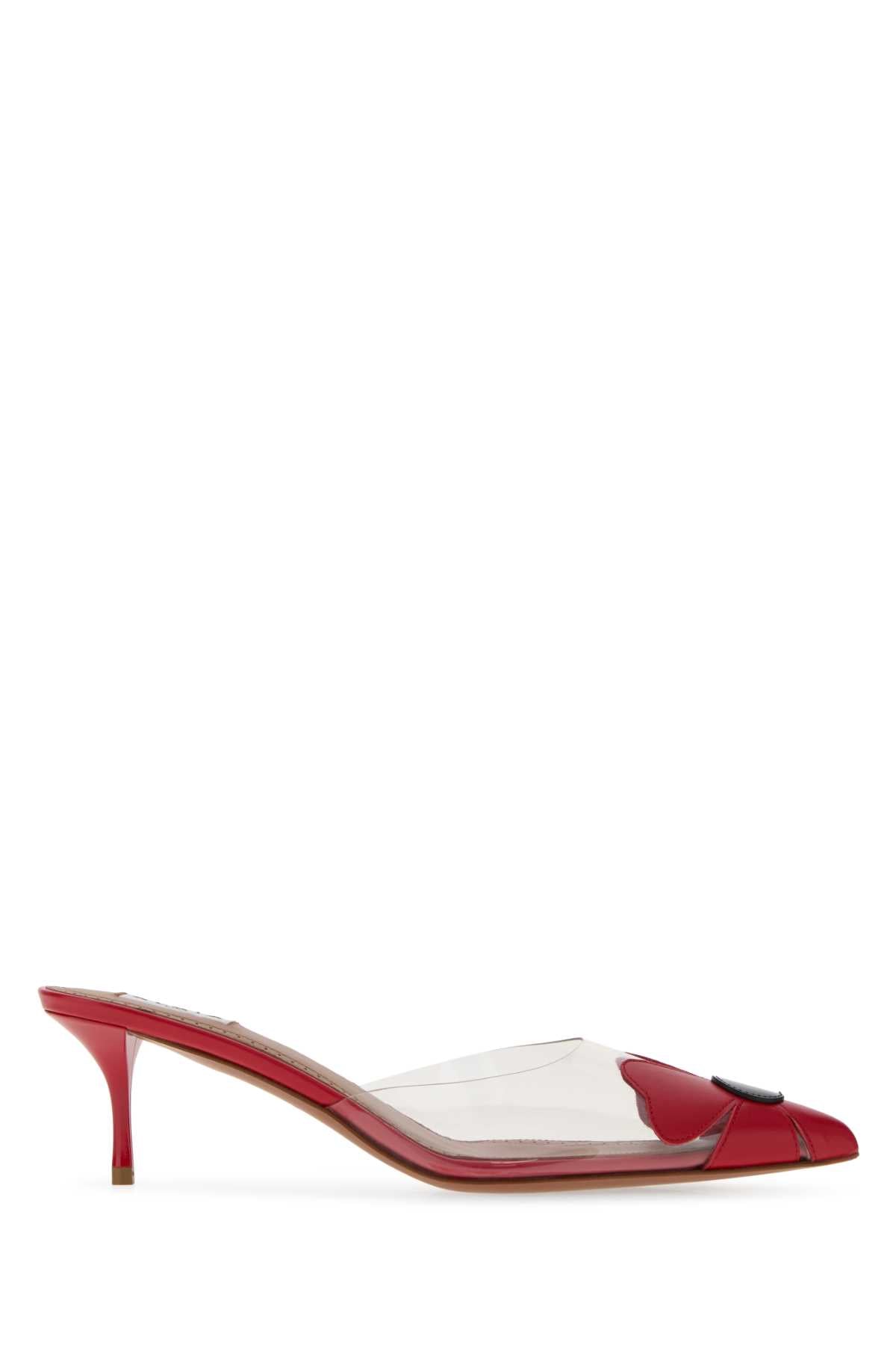 Alaia Women Multicolor Pvc And Leather Bloom Mules ALAIA