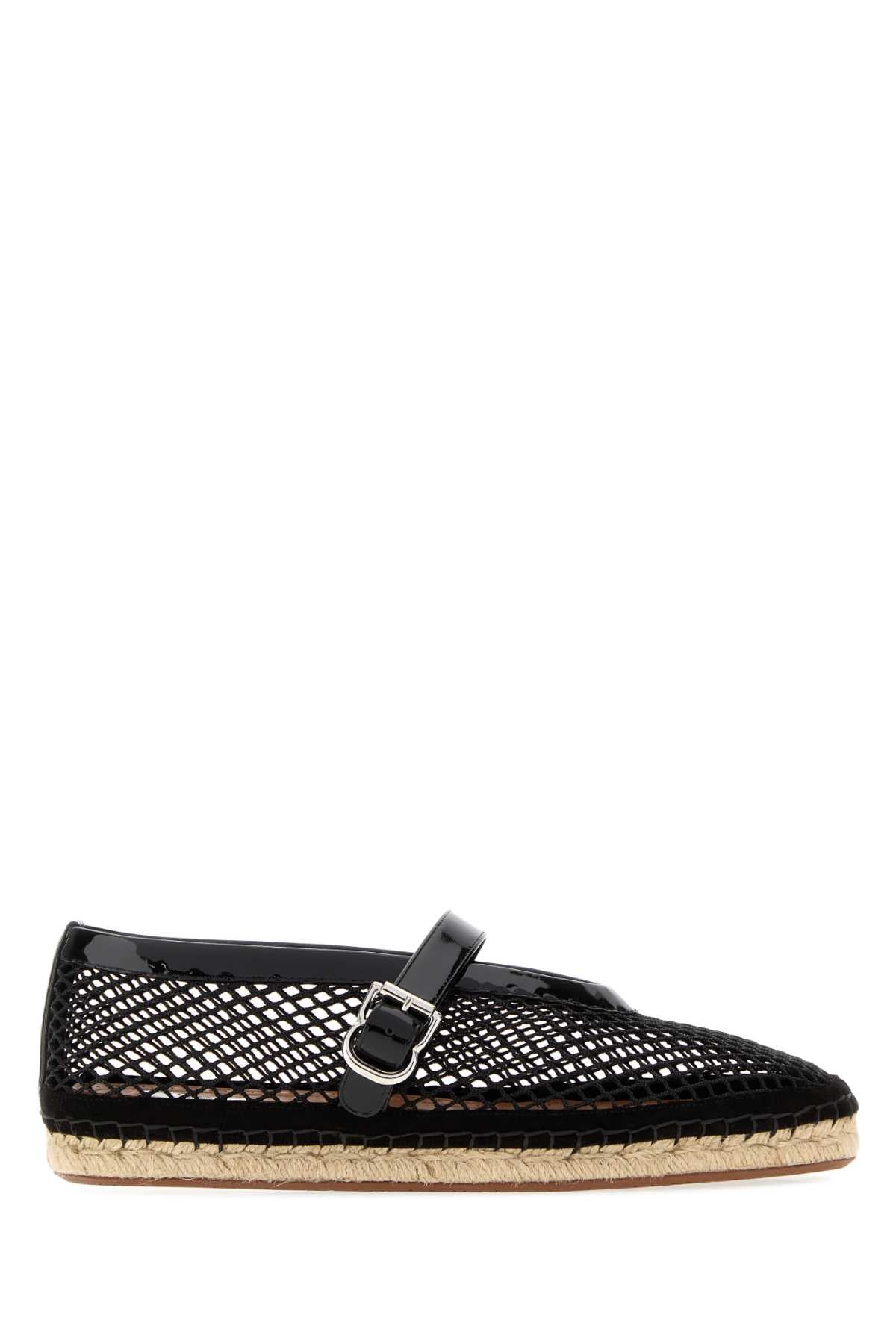 Alaia Women Black Mesh Espadrilles ALAIA