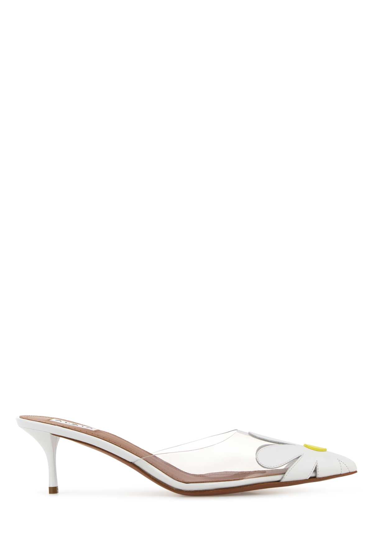 Alaia Women White Pvc And Leather Mules ALAIA