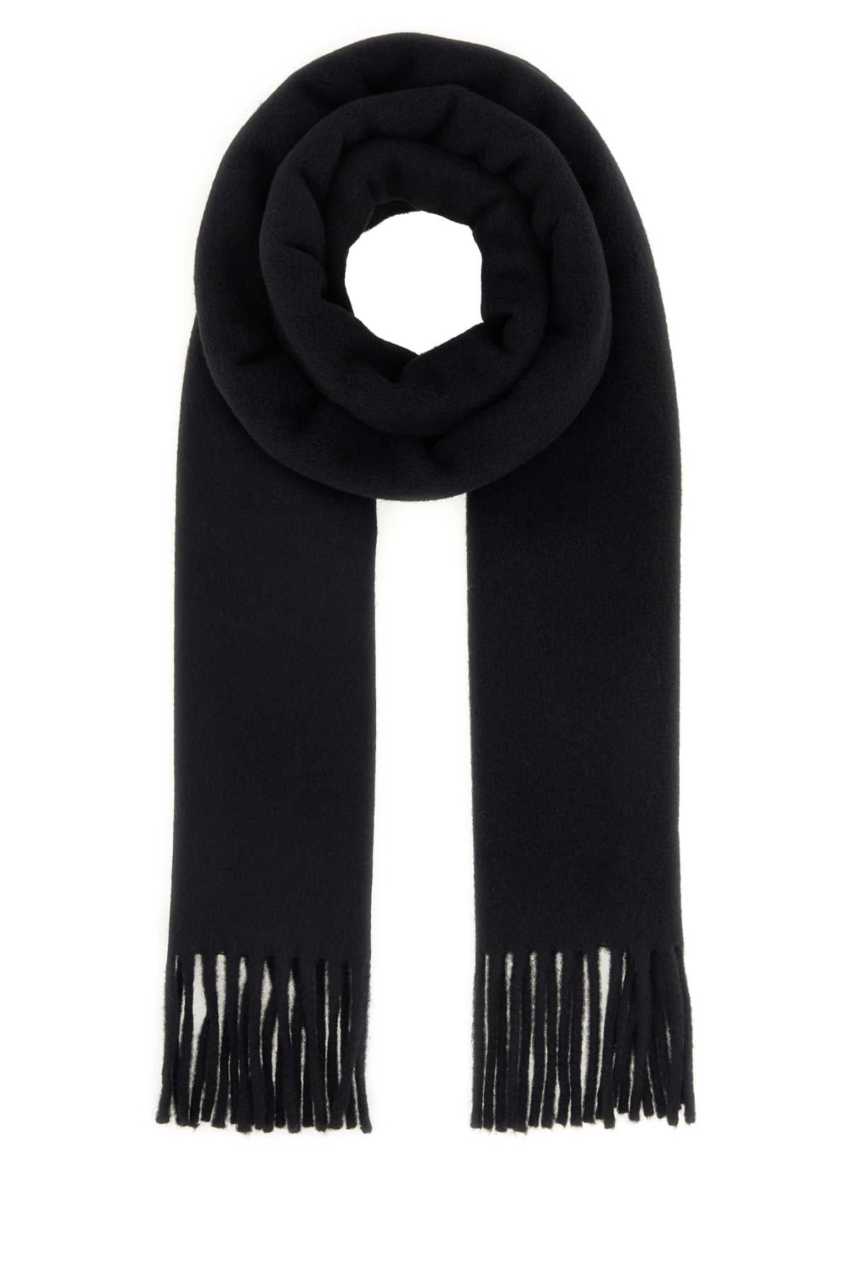 Ami Men Black Wool Scarf AMI PARIS