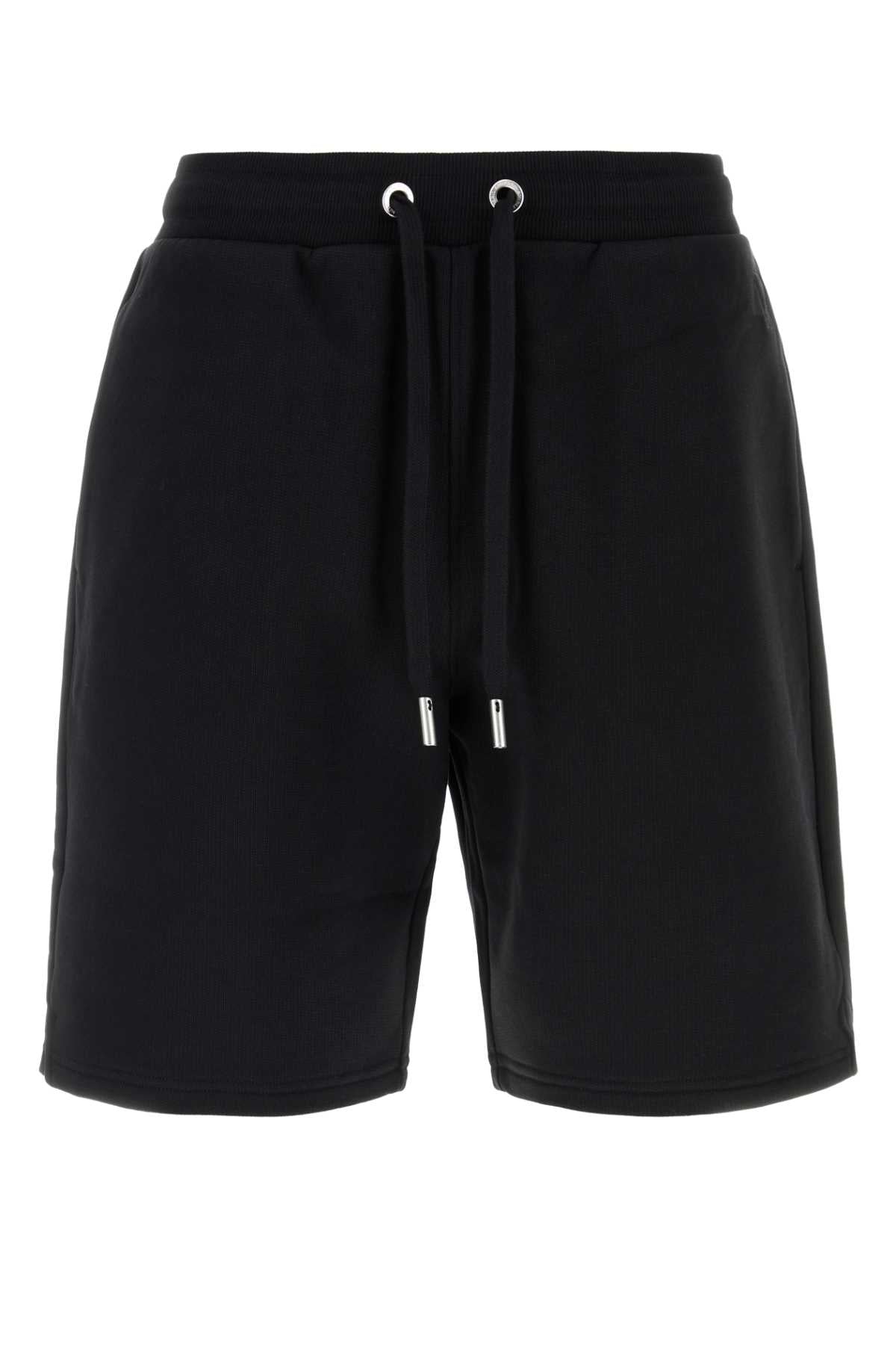 Ami Men Black Cotton Bermuda Shorts AMI PARIS