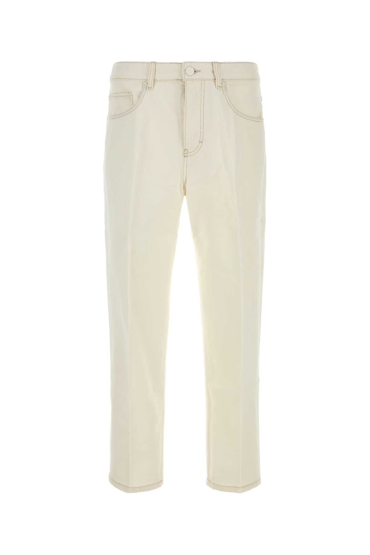 Ami Men White Denim Jeans AMI PARIS