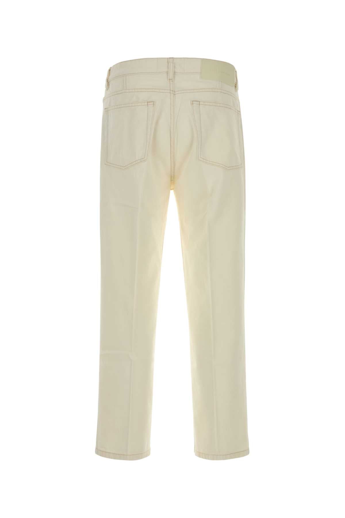 Ami Men White Denim Jeans AMI PARIS
