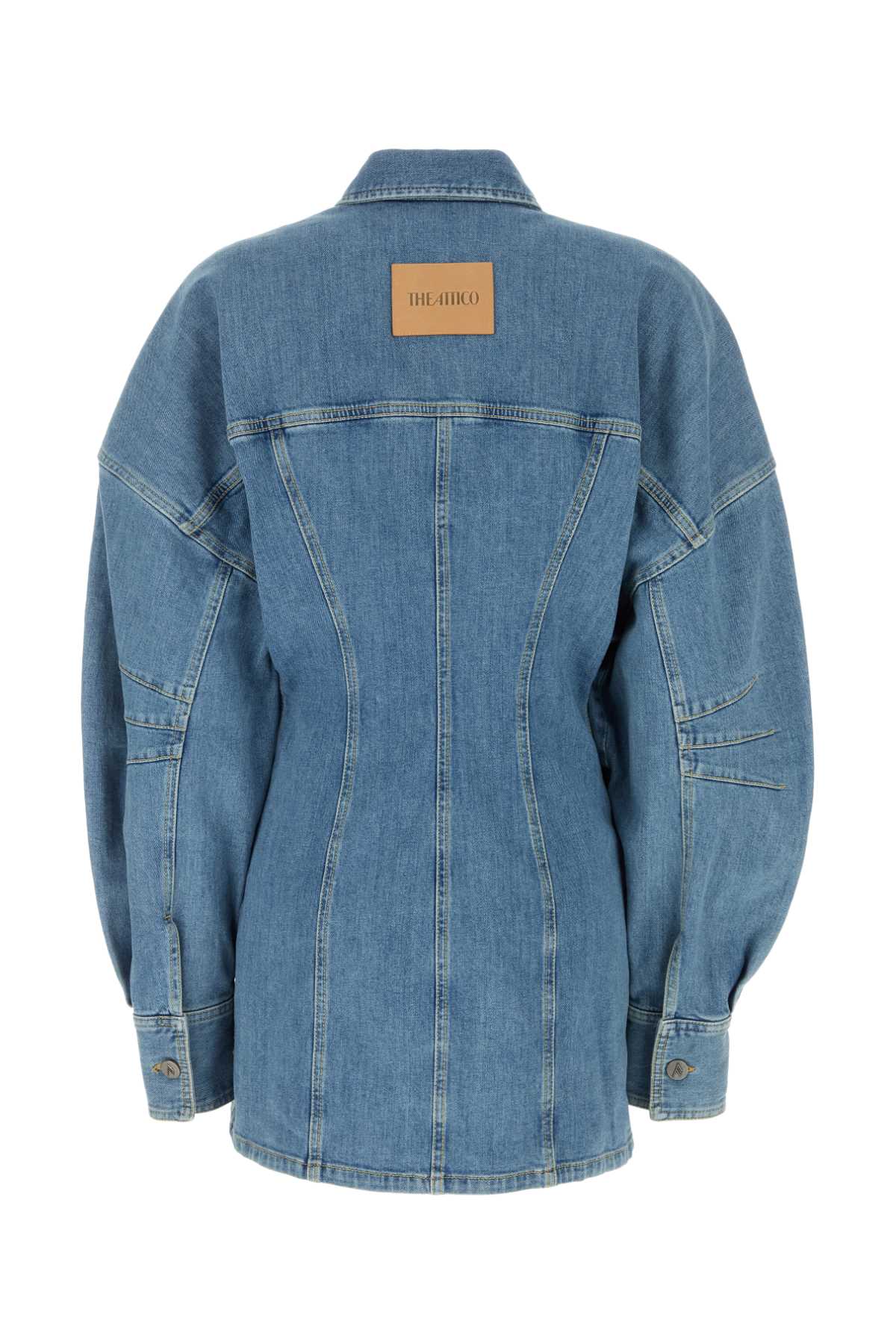 The Attico Women Stretch Denim Shirt Dress THE ATTICO