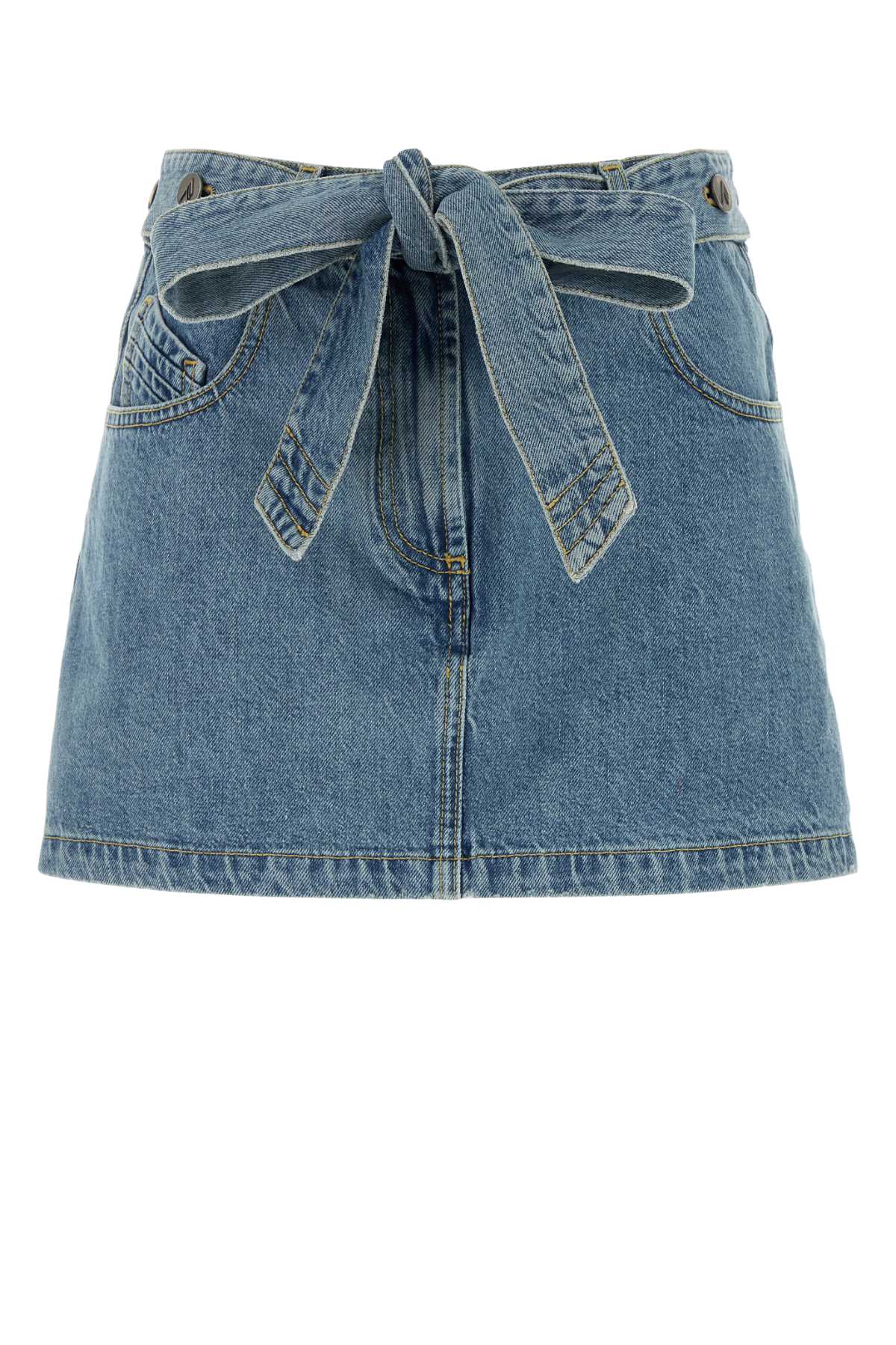 The Attico Women Denim Mini Skirt THE ATTICO