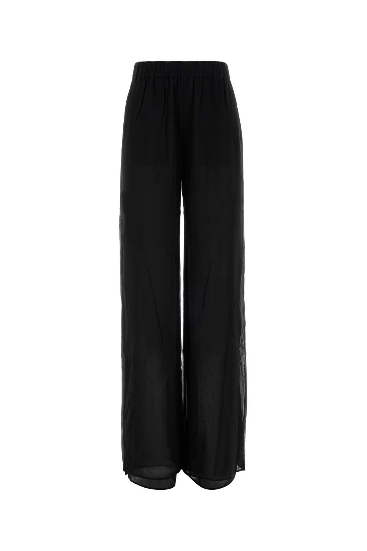 The Andamane Women Black Jersey Lena Wide-Leg Pant THE ANDAMANE