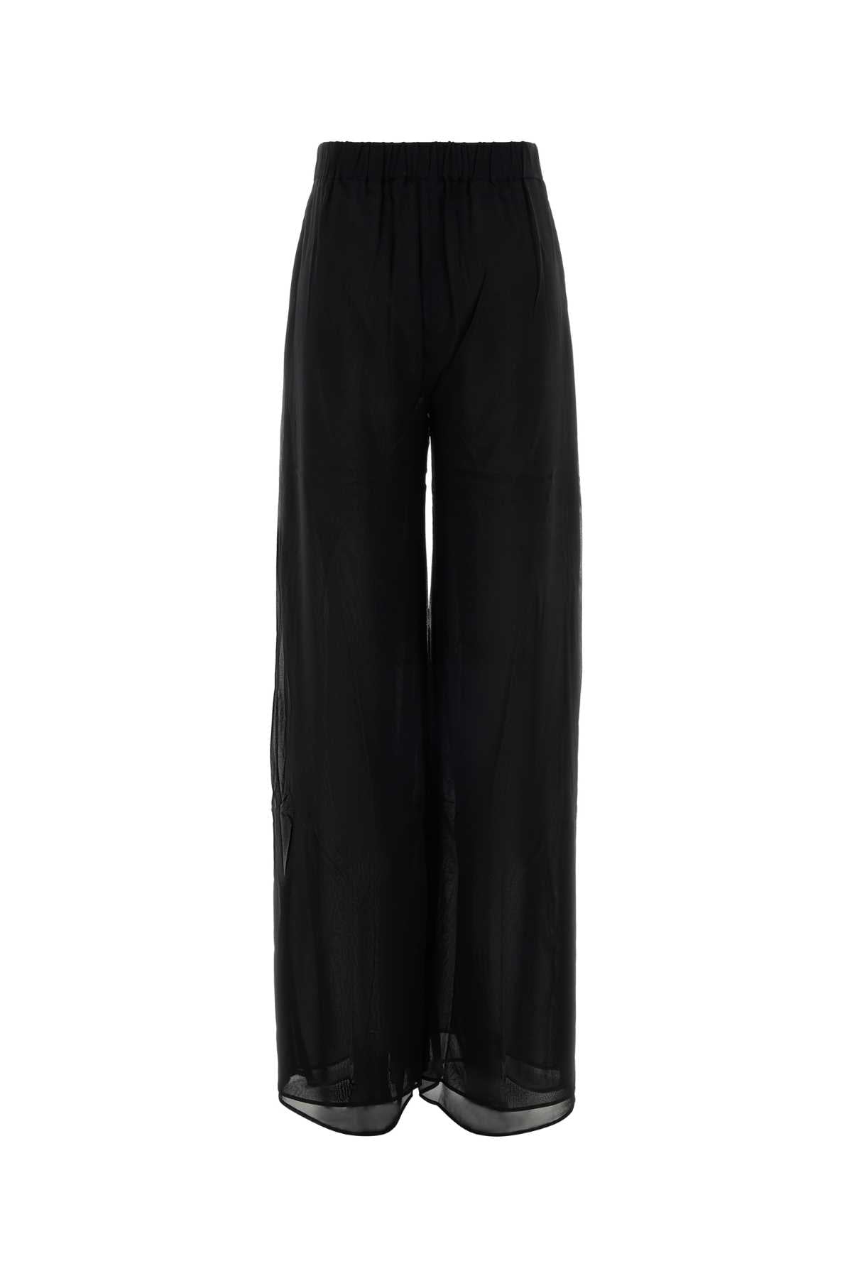 The Andamane Women Black Jersey Lena Wide-Leg Pant THE ANDAMANE
