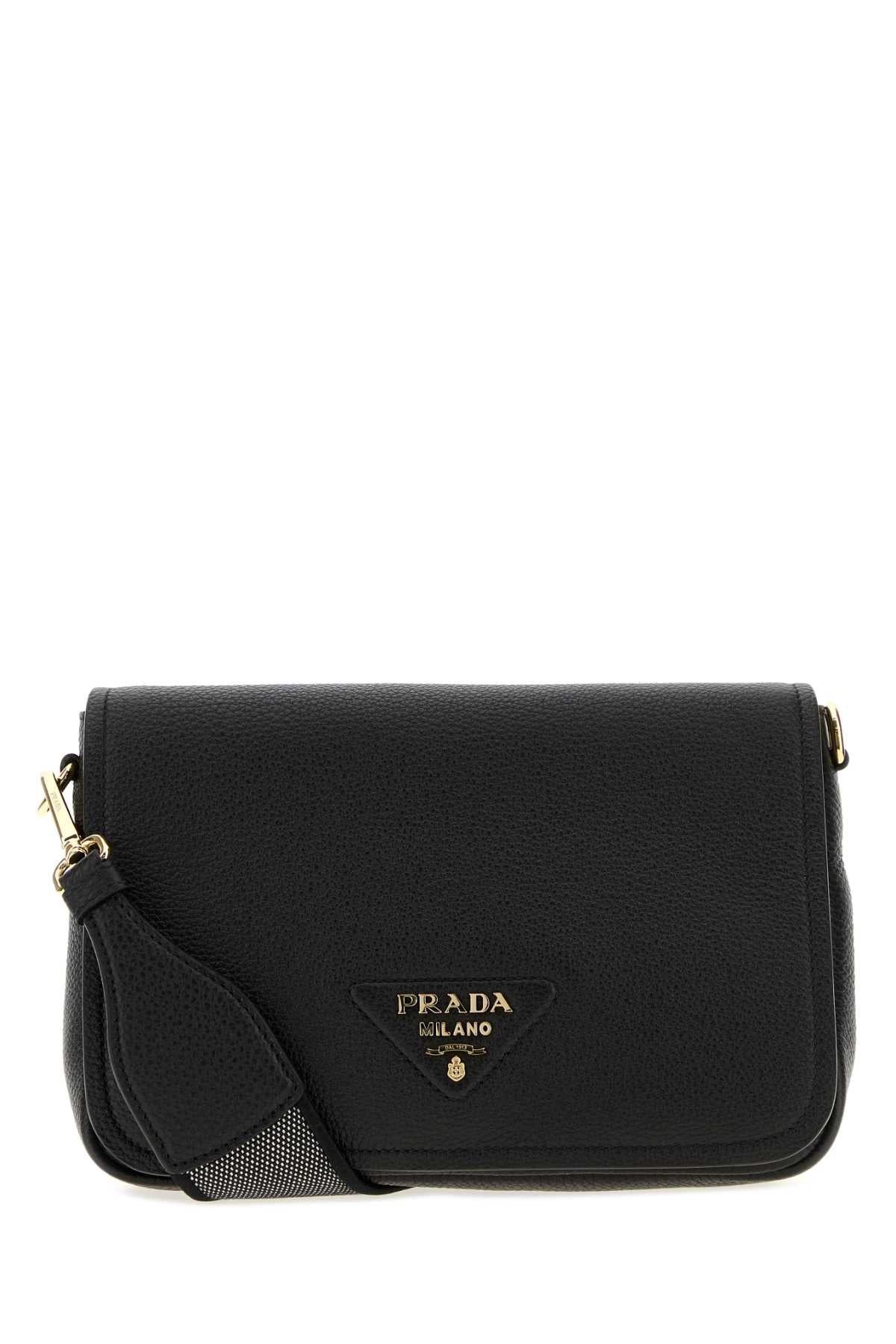 Prada Women Black Leather Crossbody Bag PRADA