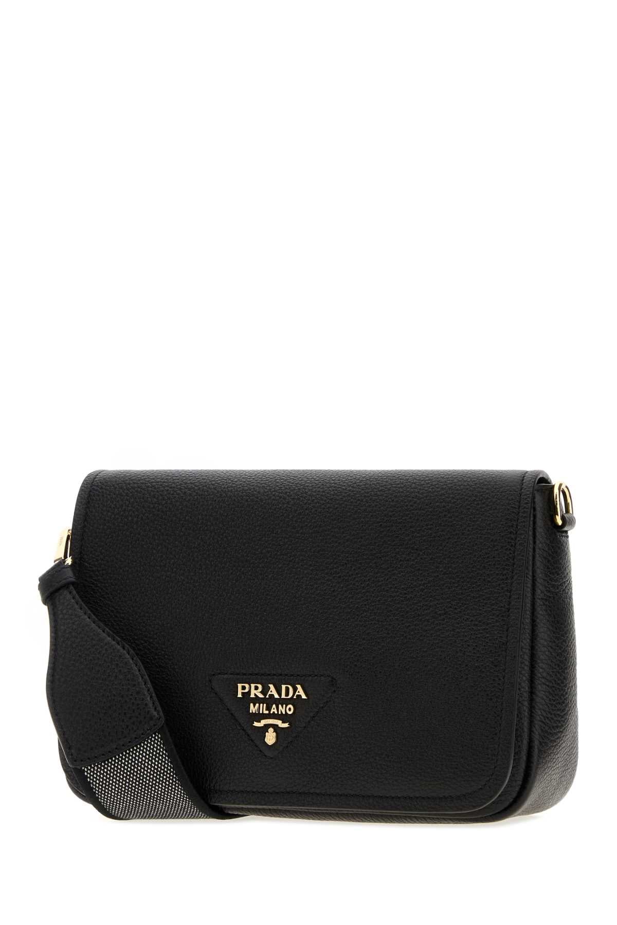 Prada Women Black Leather Crossbody Bag PRADA