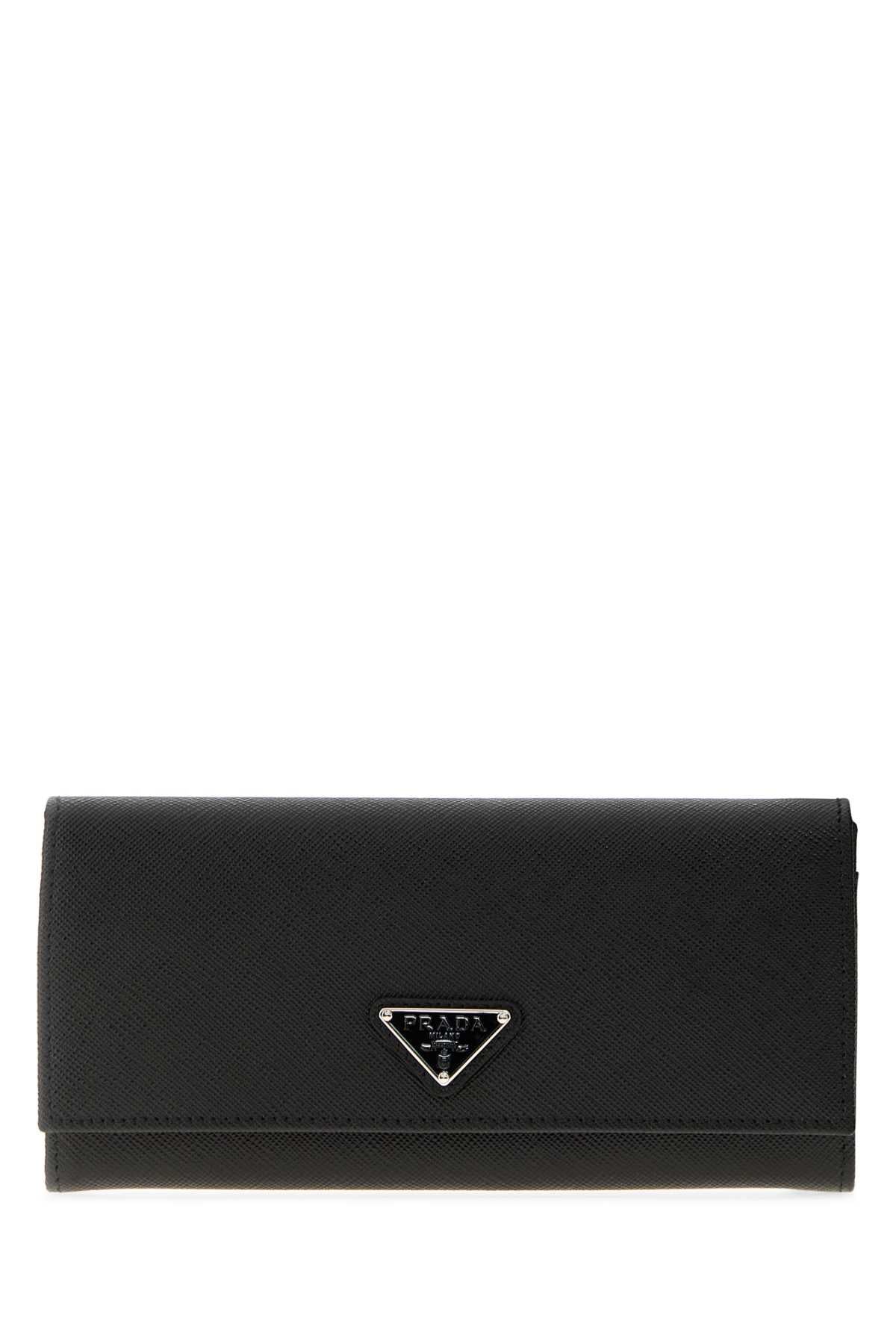 Prada Women Black Leather Wallet PRADA