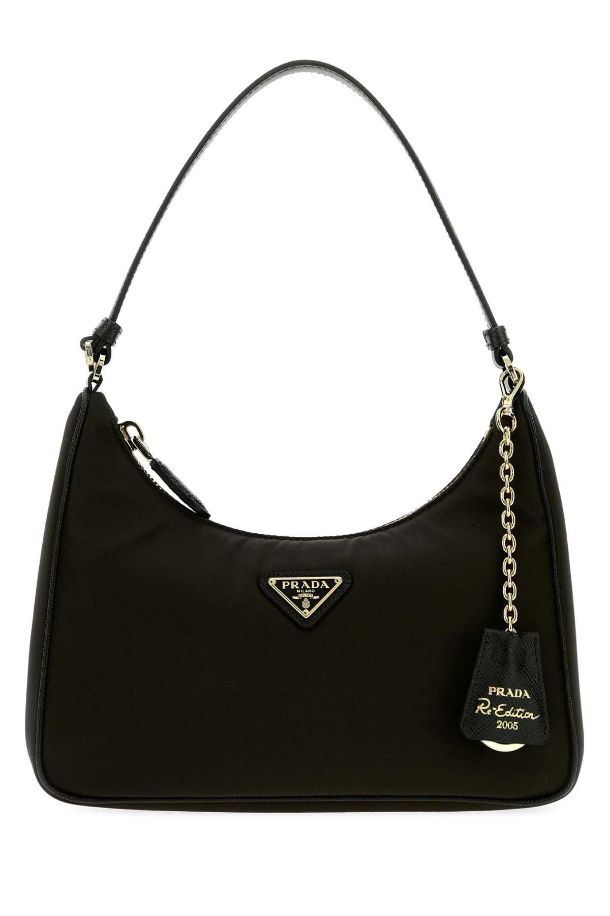 Prada Women Black Re-Nylon Prada Re-Edition 2005 Shoulder Bag PRADA