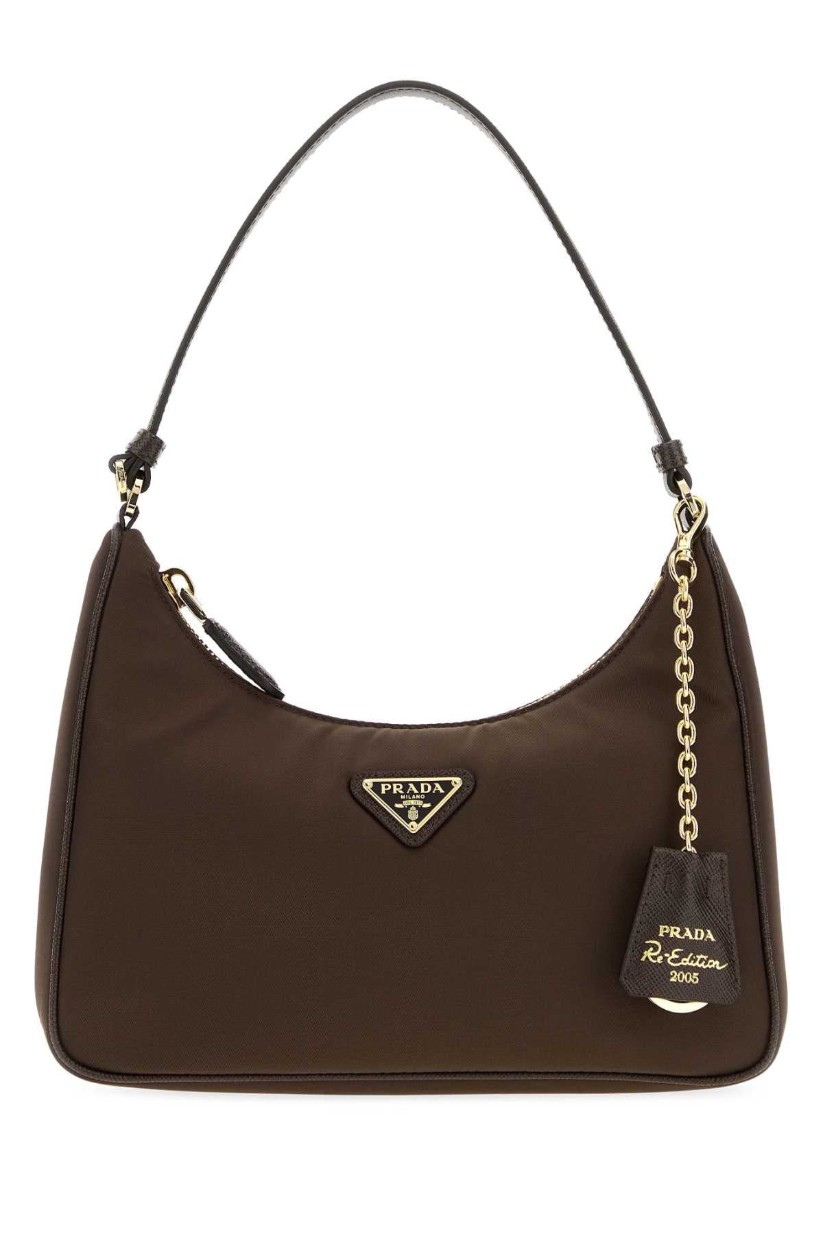 Prada Women Brown Re-Nylon Prada Re-Edition 2005 Shoulder Bag PRADA