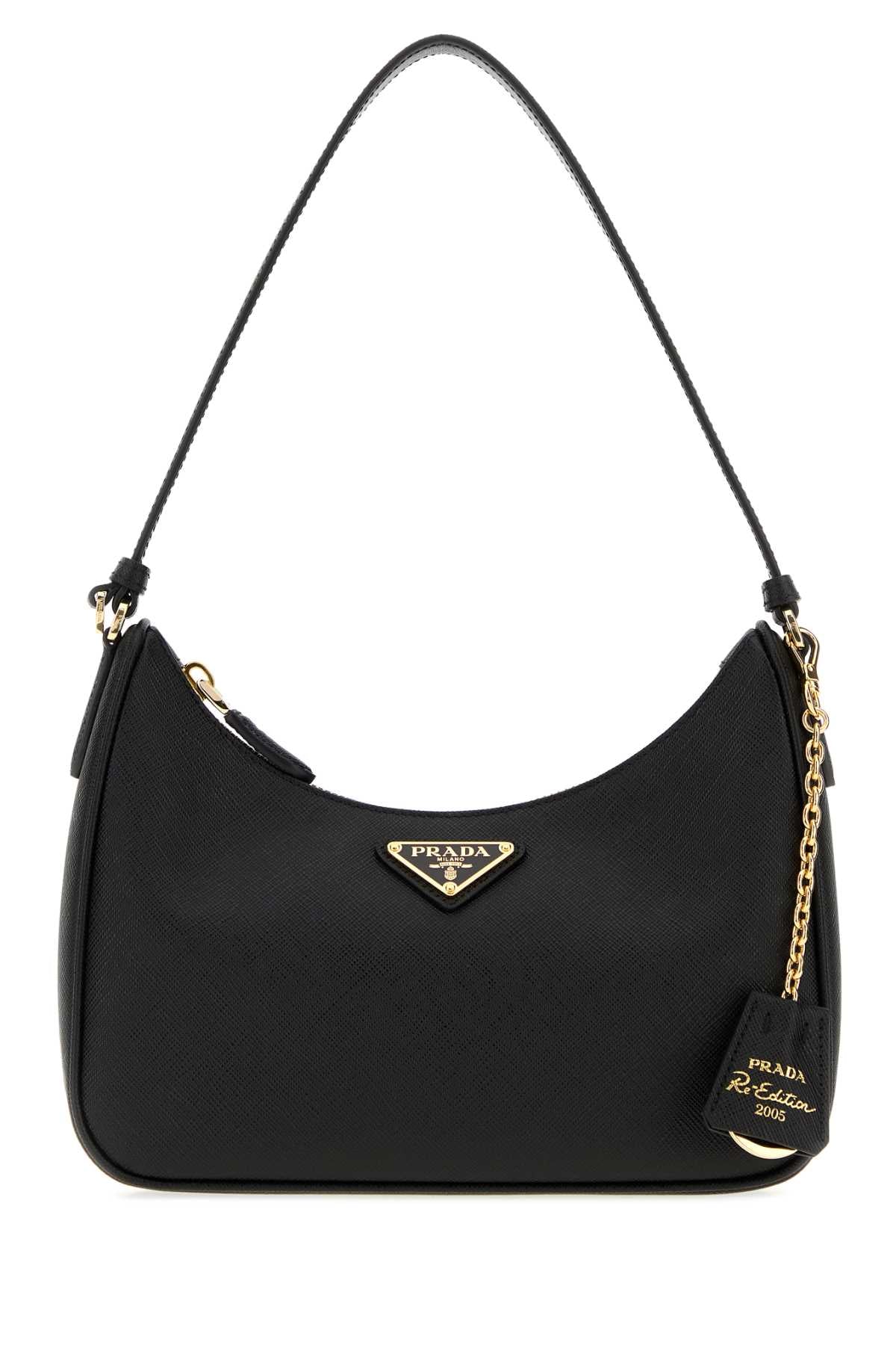 Prada Women Black Leather Prada Re-Edition 2005 Shoulder Bag PRADA