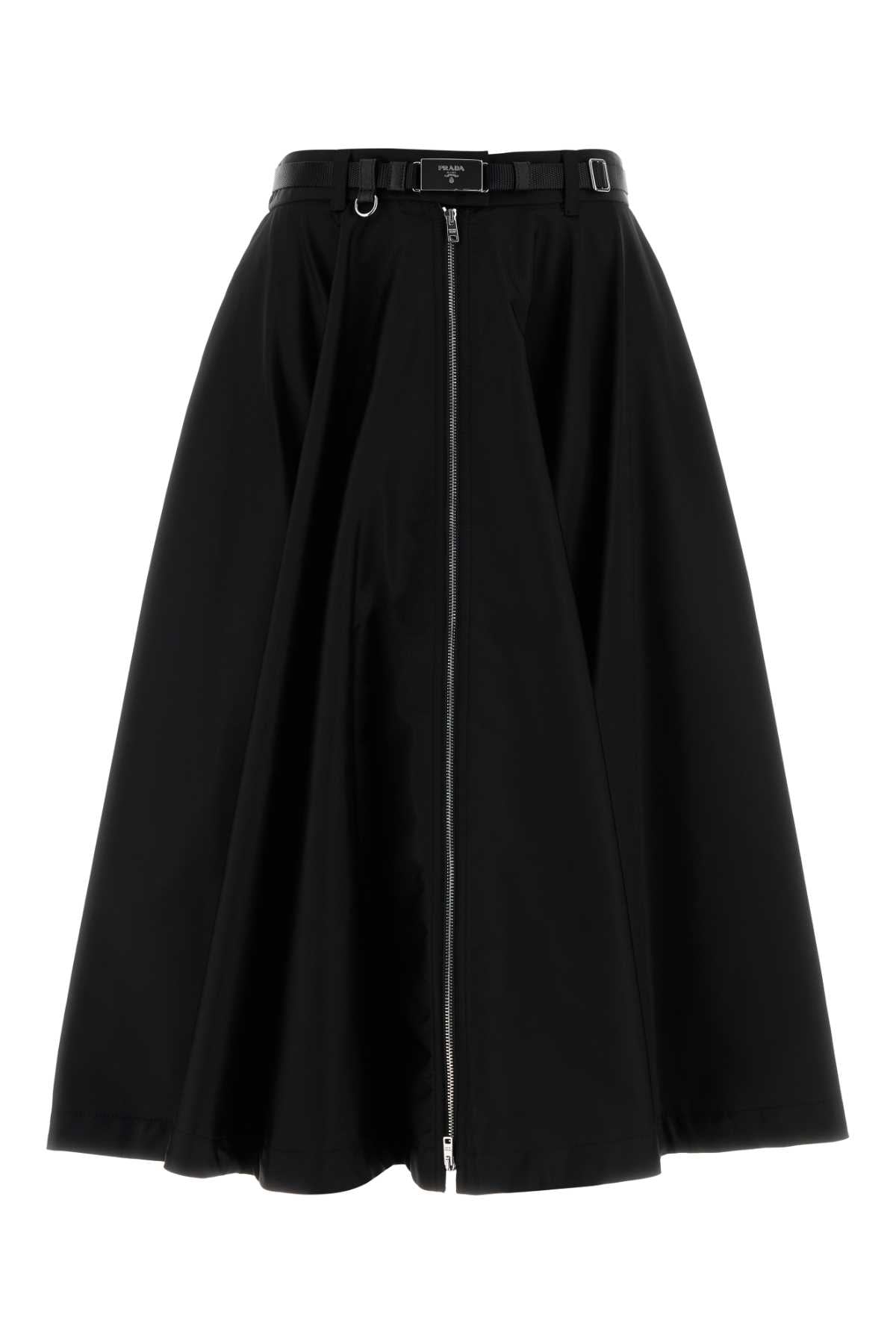 Prada Women Black Re-Nylon Skirt PRADA