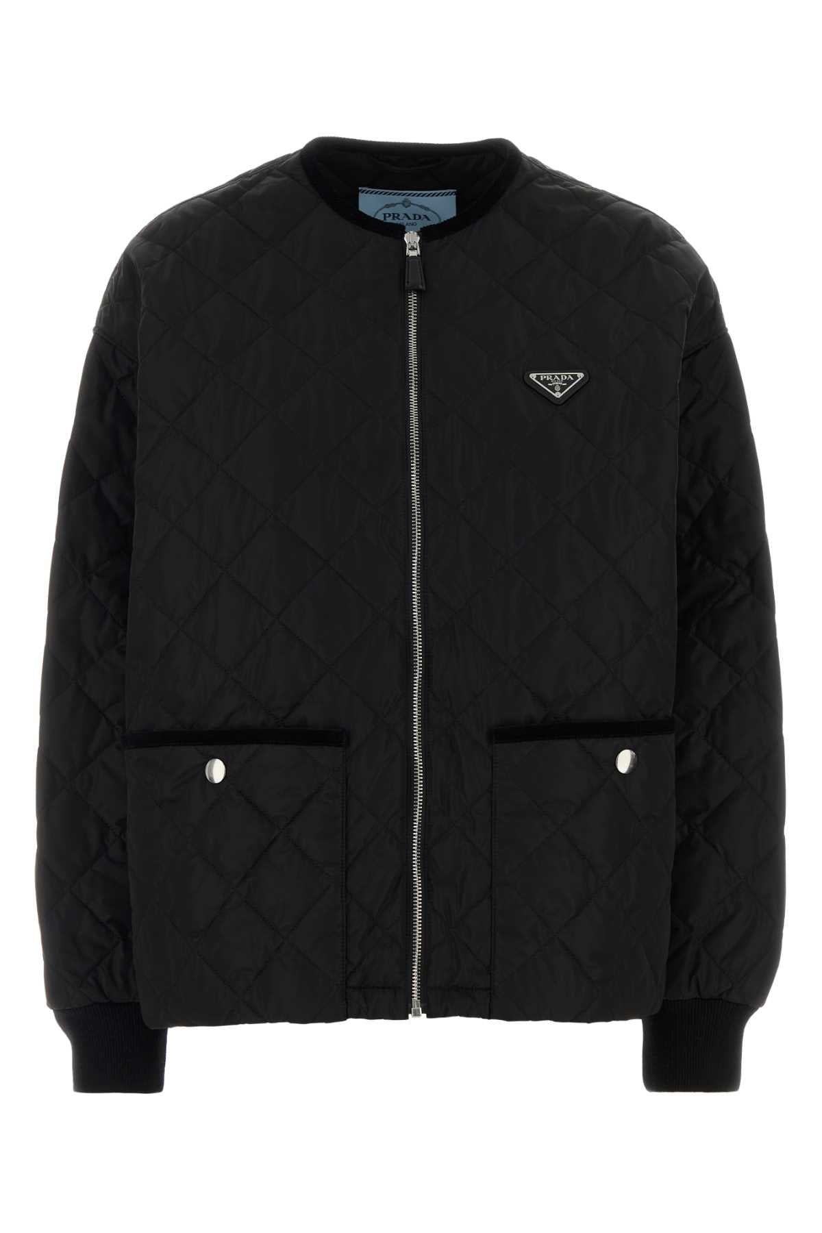 Prada Women Black Polyester Jacket PRADA