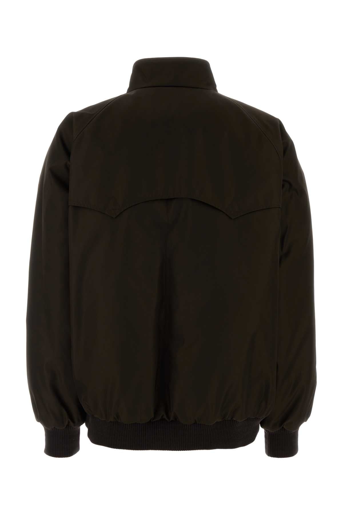 Prada Women Brown Re-Nylon Bomber Jacket PRADA