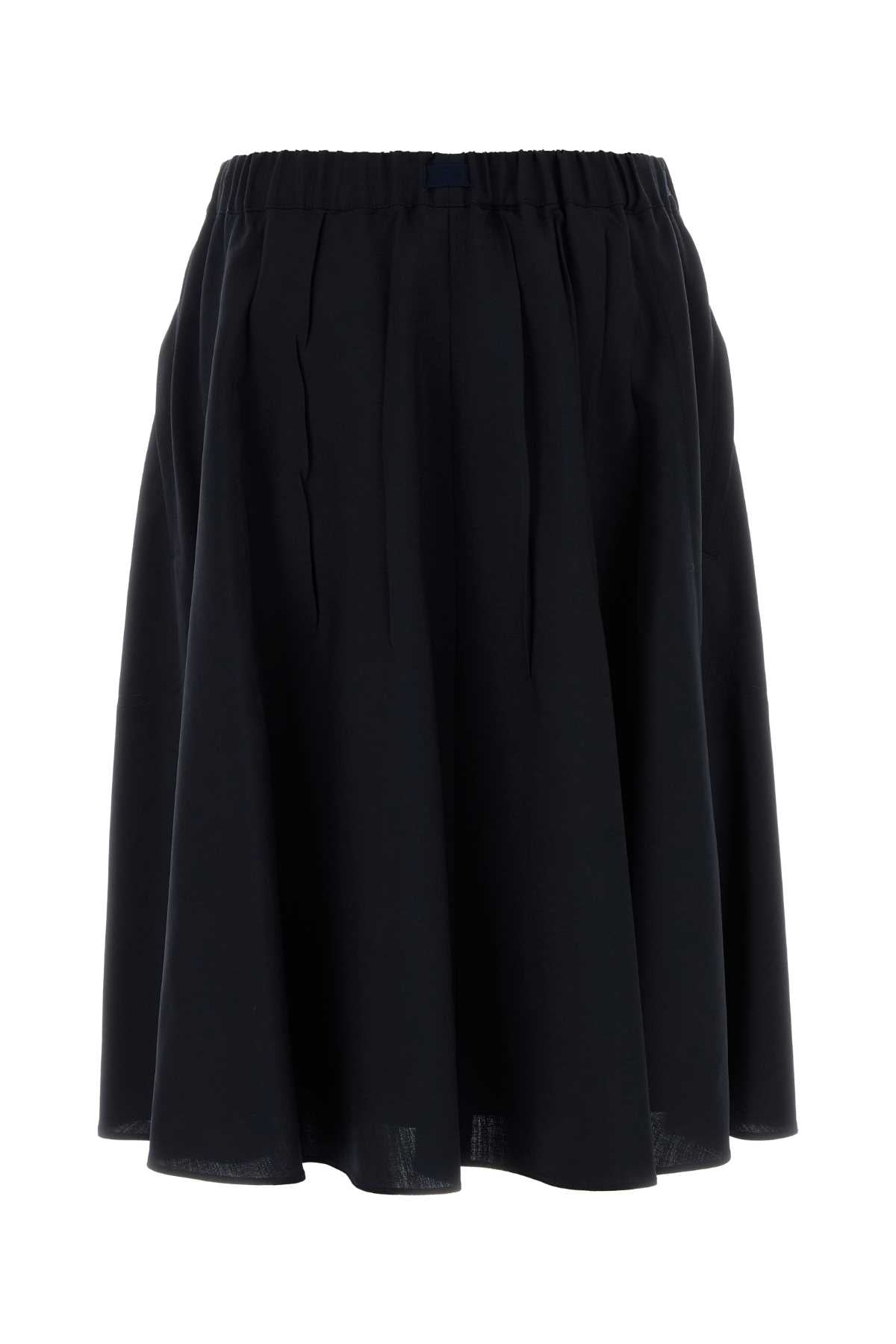 Prada Women Dark Blue Wool Blend Skirt PRADA