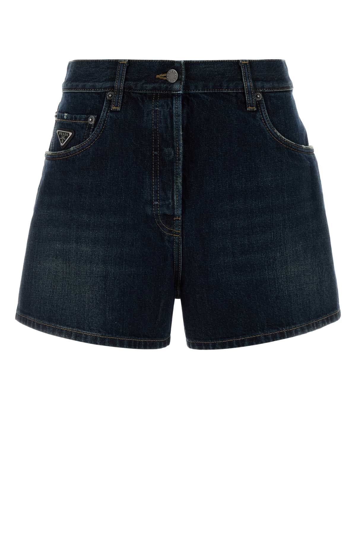 Prada Women Denim Shorts PRADA