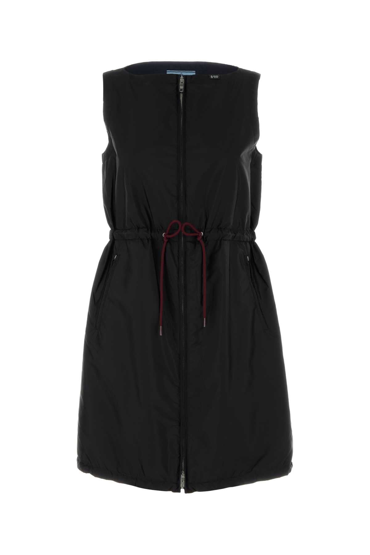 Prada Women Black Re-Nylon Dress PRADA