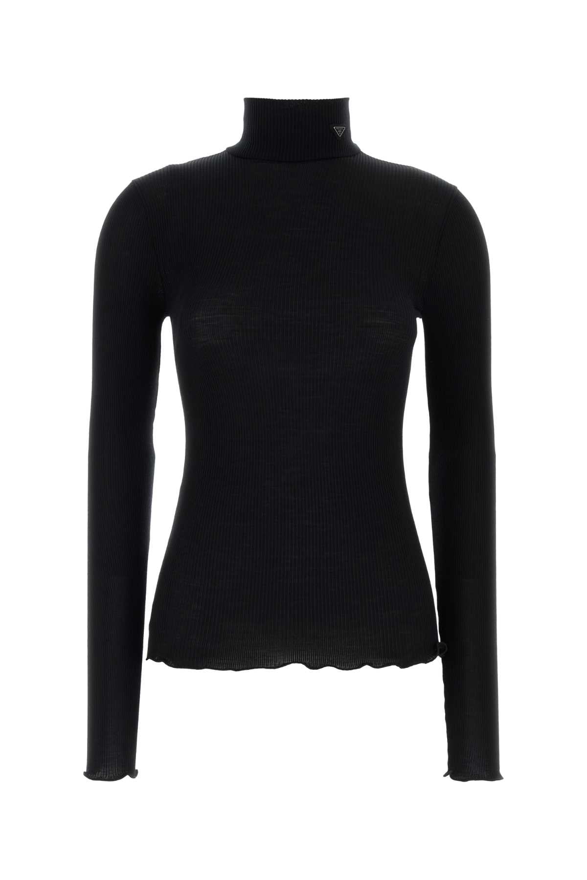 Prada Women Black Wool Blend Sweater PRADA