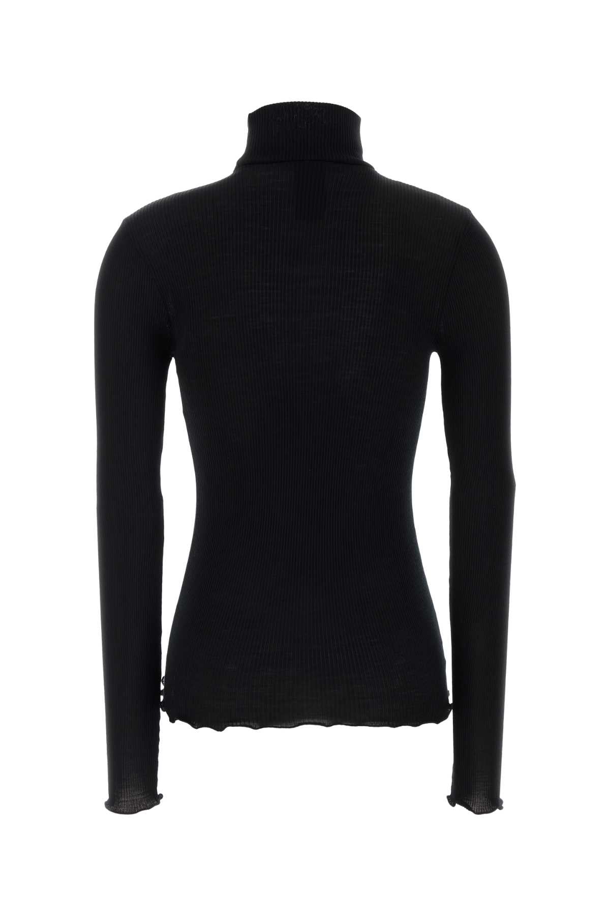 Prada Women Black Wool Blend Sweater PRADA