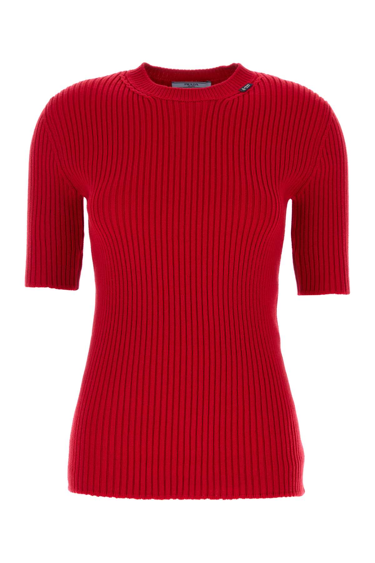 Prada Women Red Wool Blend Sweater