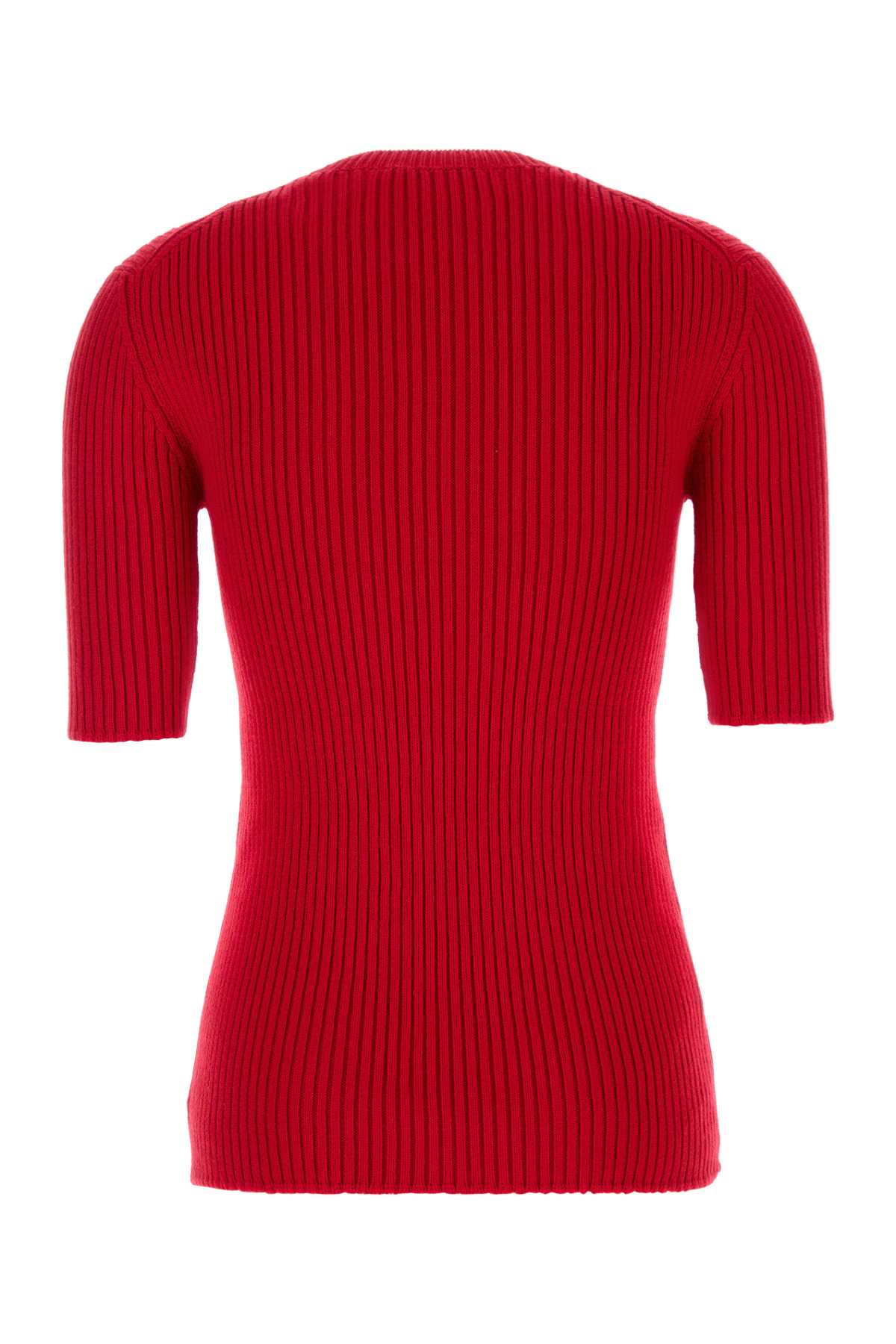 Prada Women Red Wool Blend Sweater