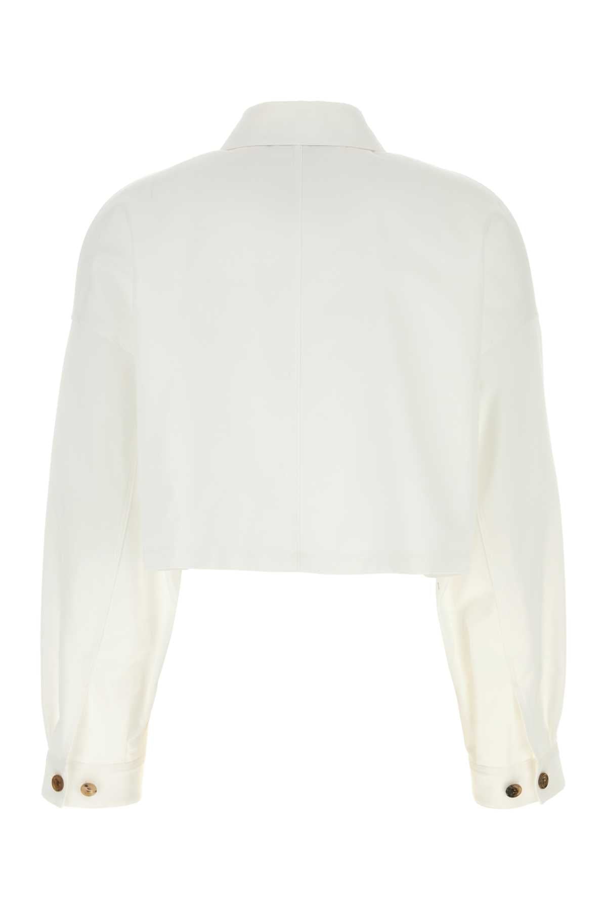 Prada Women White Twill Jacket PRADA