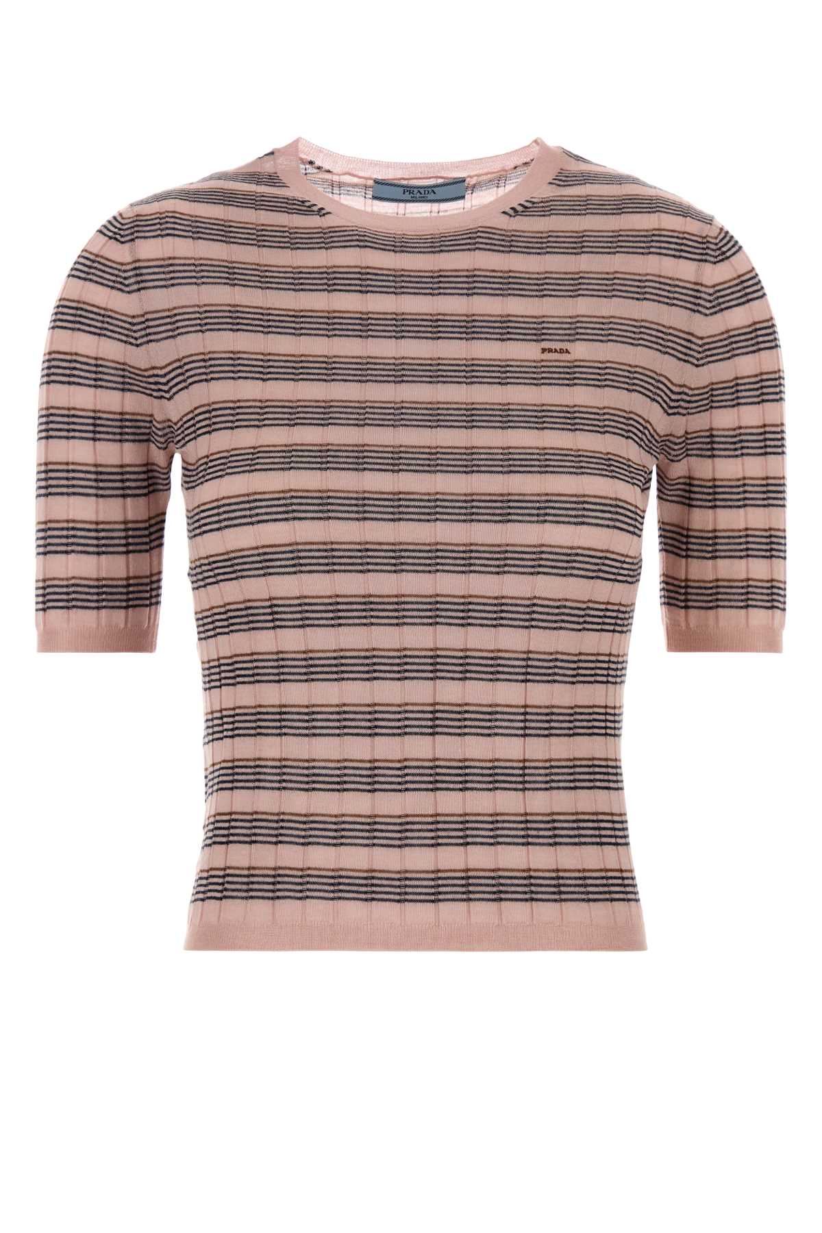 Prada Women Embroidered Knit T-Shirt PRADA