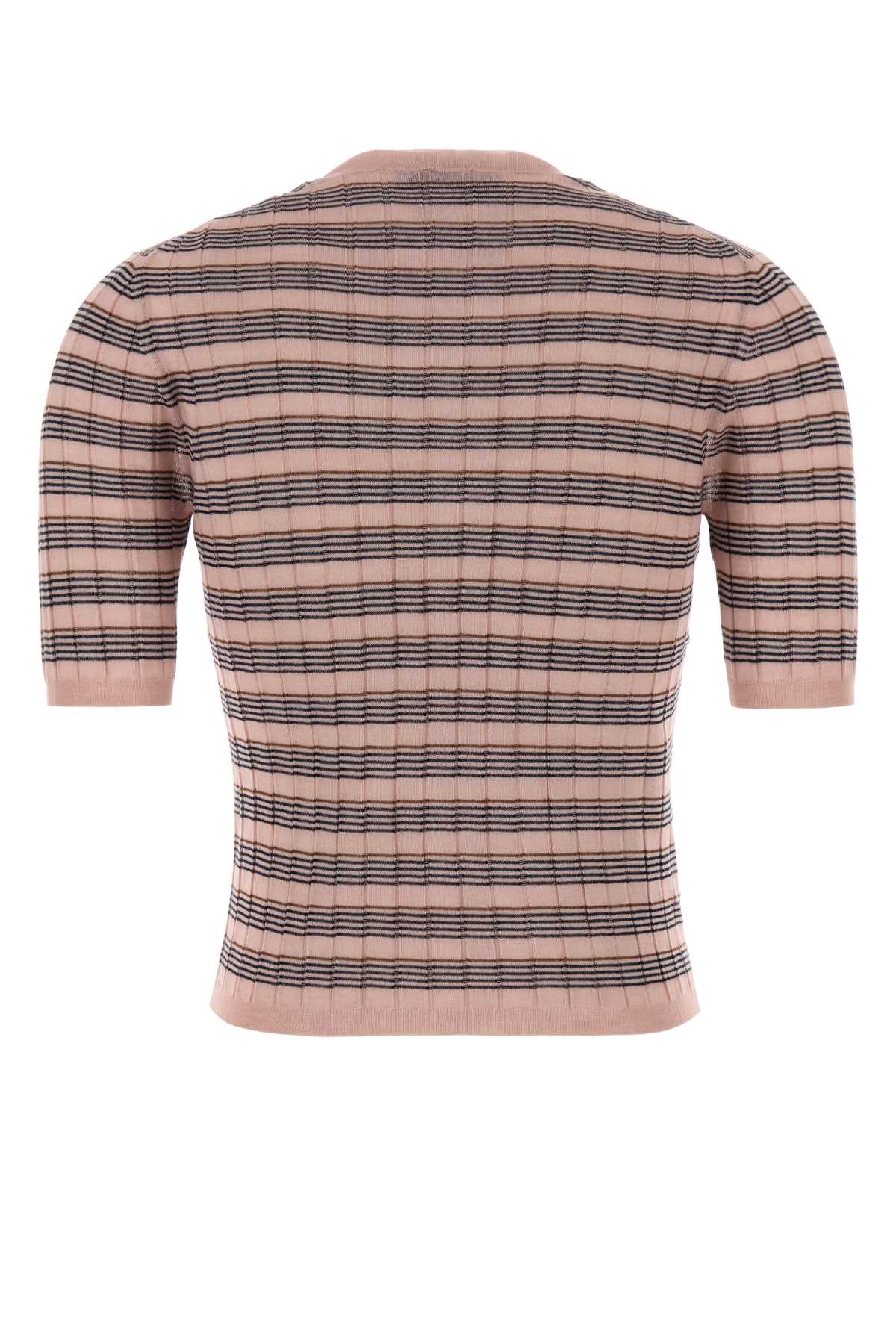 Prada Women Embroidered Knit T-Shirt PRADA