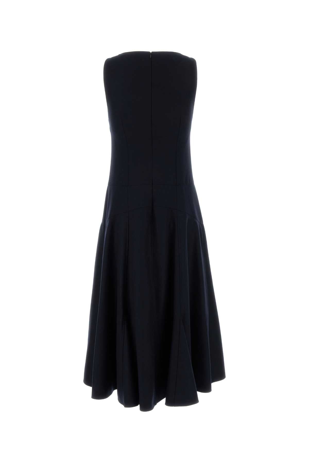 Prada Women Midnight Blue Wool Dress PRADA