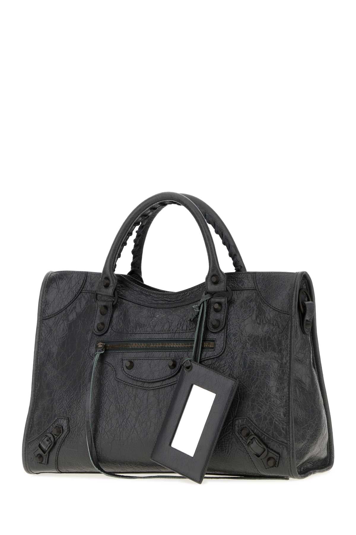 Balenciaga Women Graphite Leather Medium Le City Handbag BALENCIAGA