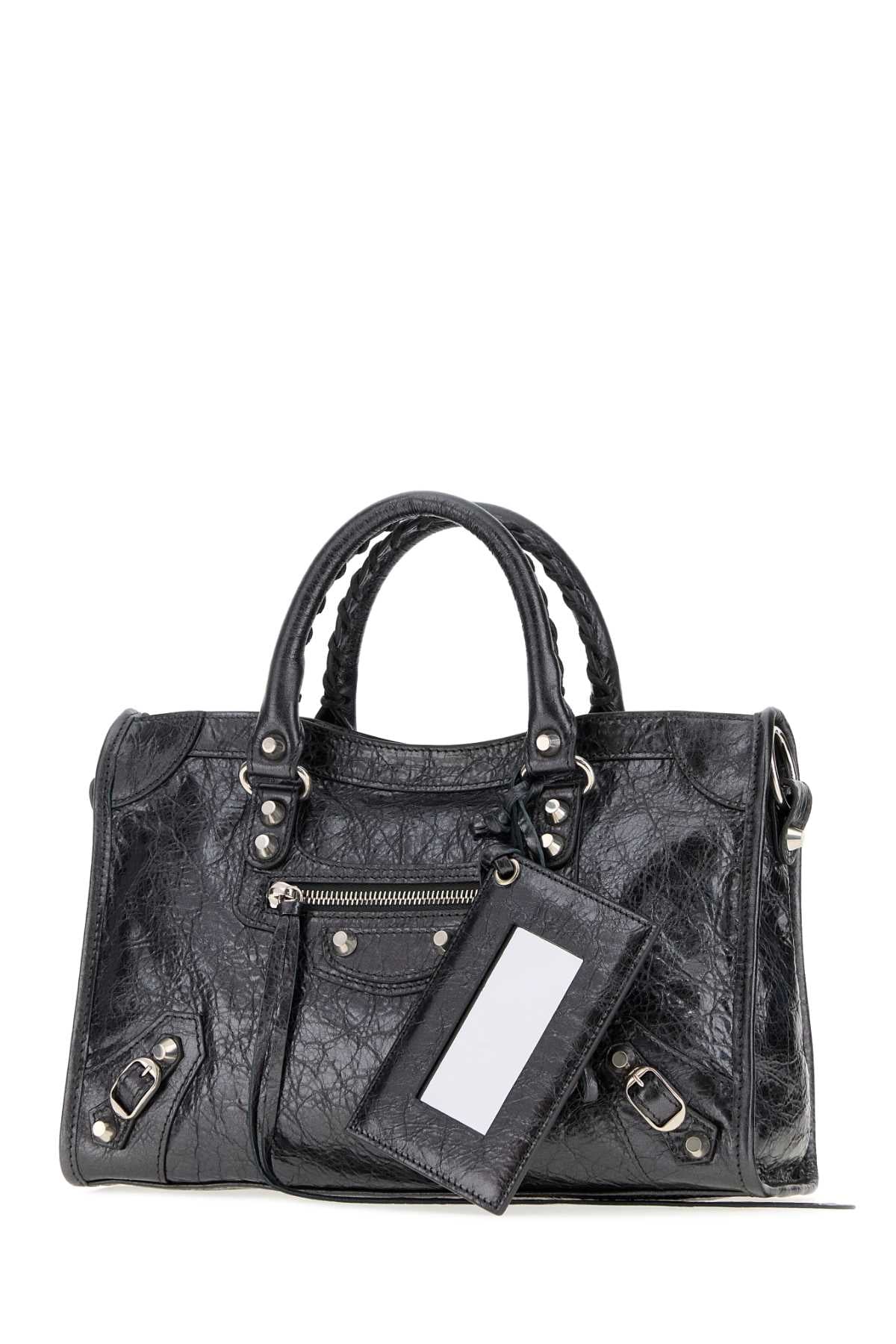 Balenciaga Women Silver Leather Small Le City Handbag BALENCIAGA